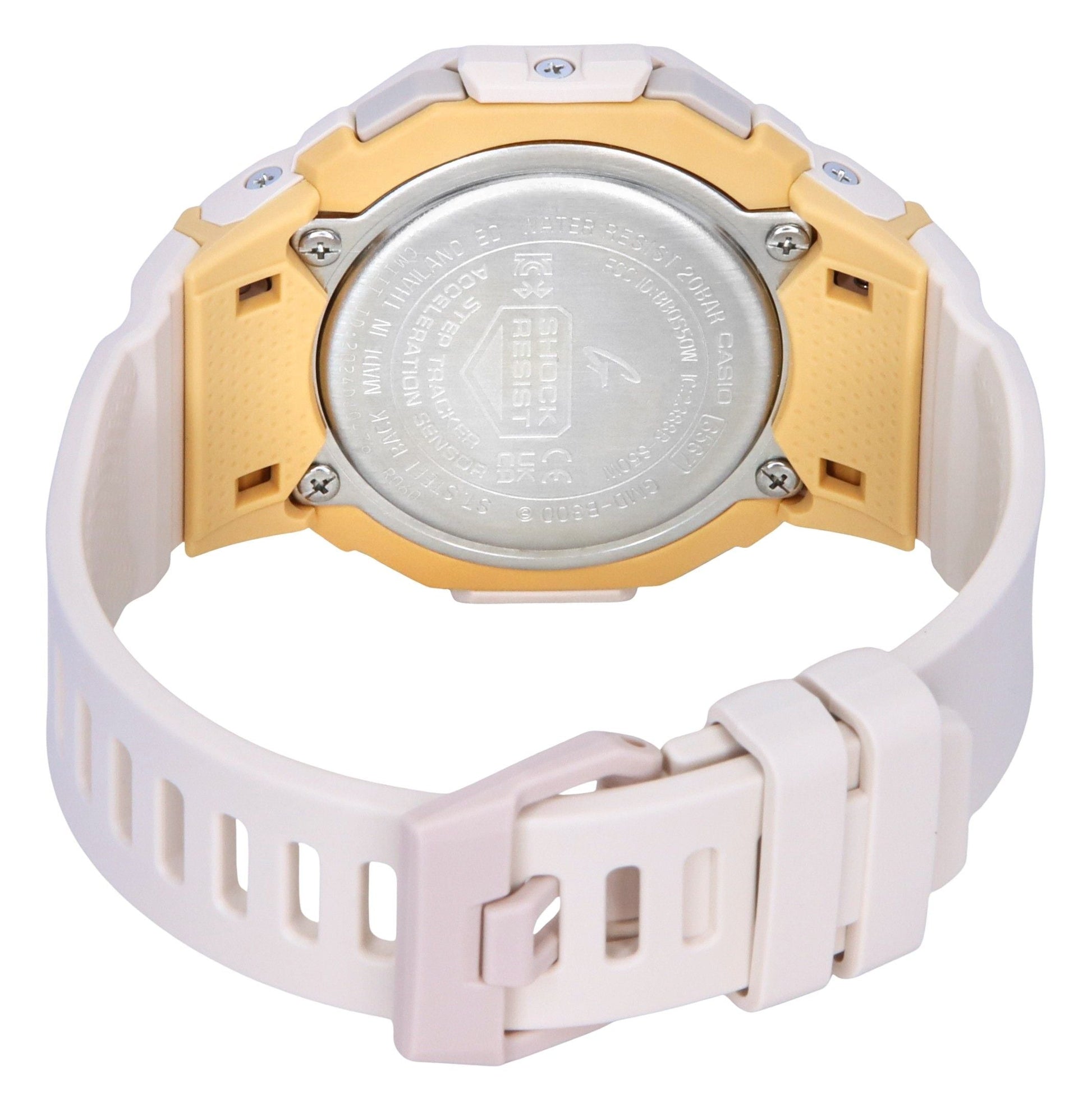 Casio G - Shock G - Squad Digital Smartphone Link Pale Pink Bio - Based Resin Quartz GMD - B300 - 4 200M Women's Watch - Prestige Stones