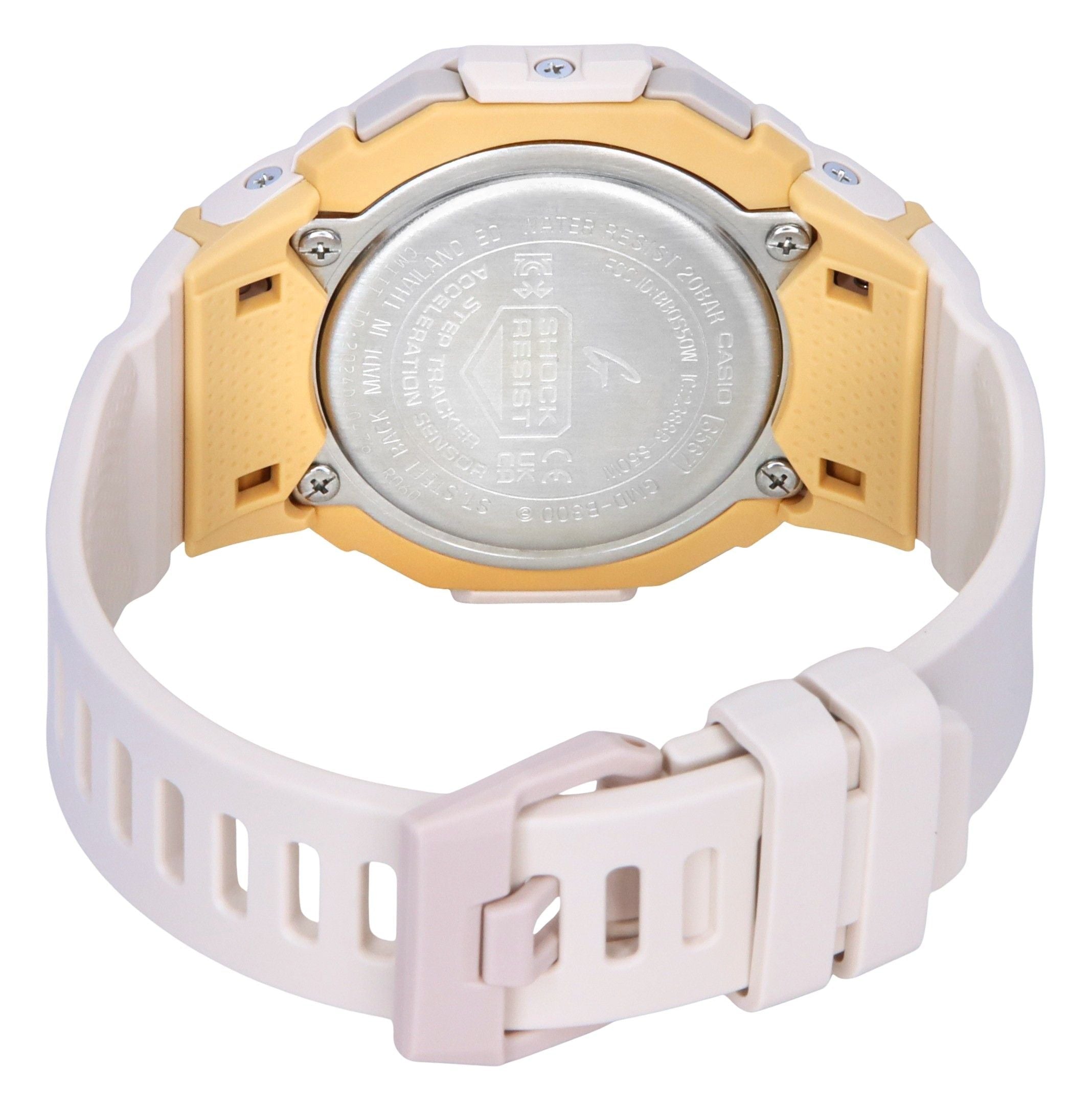 Casio G - Shock G - Squad Digital Smartphone Link Pale Pink Bio - Based Resin Quartz GMD - B300 - 4 200M Women's Watch - Prestige Stones