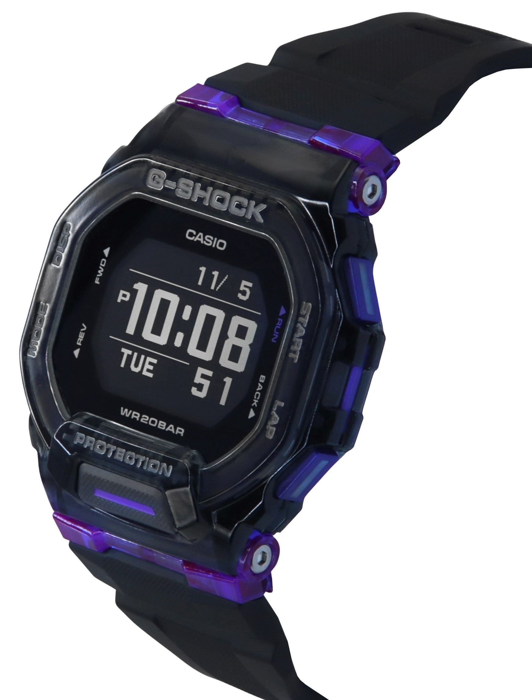 Casio G - Shock G - Squad Digital Smartphone Link Resin Strap Quartz GBD - 200SM - 1A6 200M Men's Watch - Prestige Stones