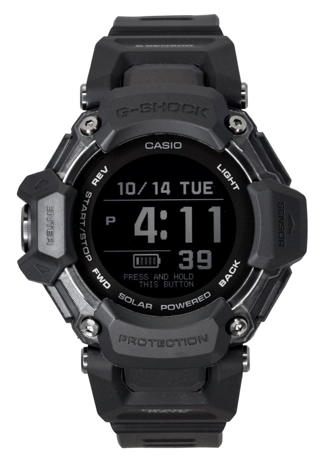 Casio G - Shock G - Squad Digital Smartphone Link Resin Strap Solar GBD - H2000 - 1B 200M Men's Watch - Prestige Stones