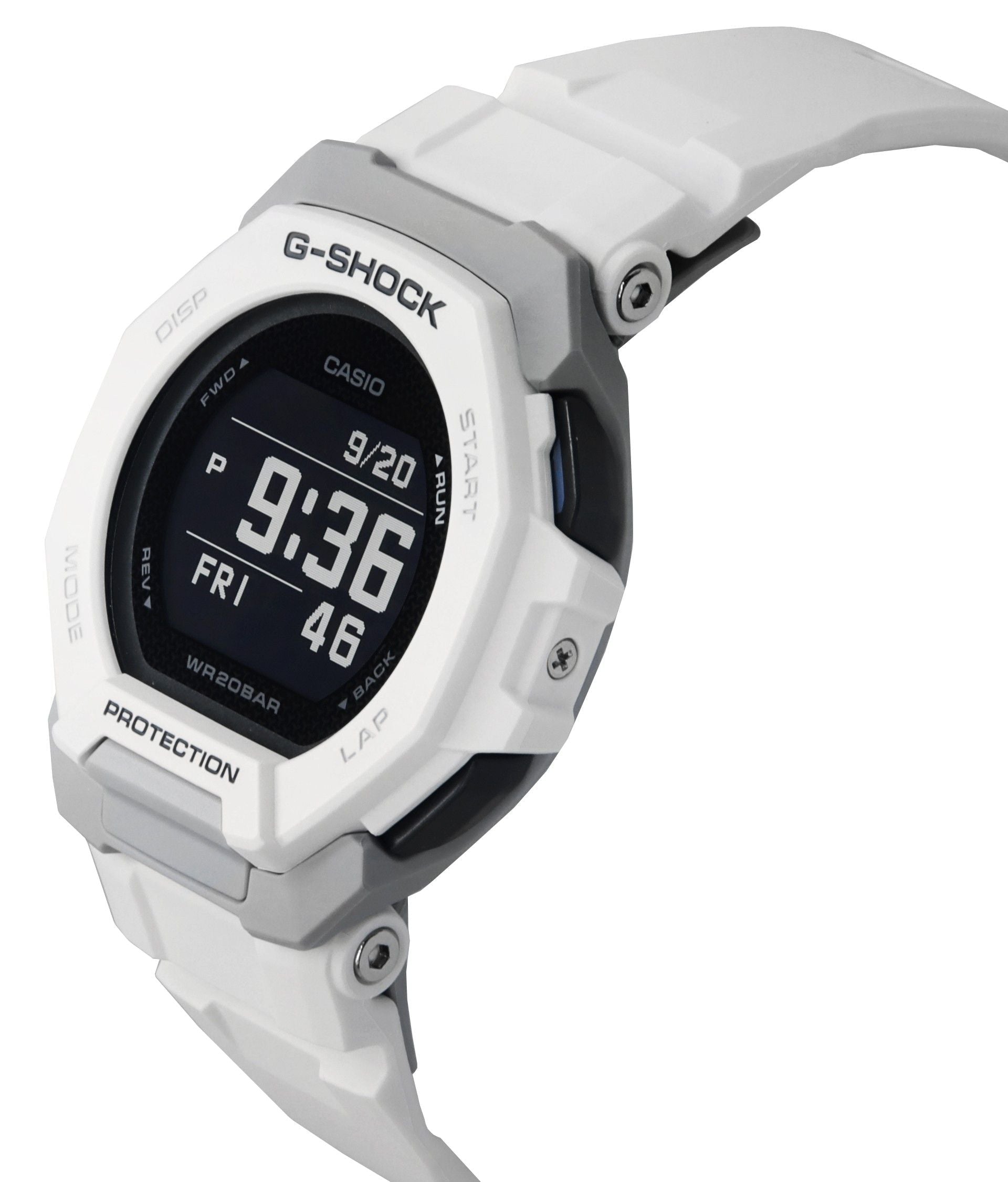 Casio G - Shock G - Squad Digital Smartphone Link White Bio - Based Resin Quartz GBD - 300 - 7 200M Men's Watch - Prestige Stones