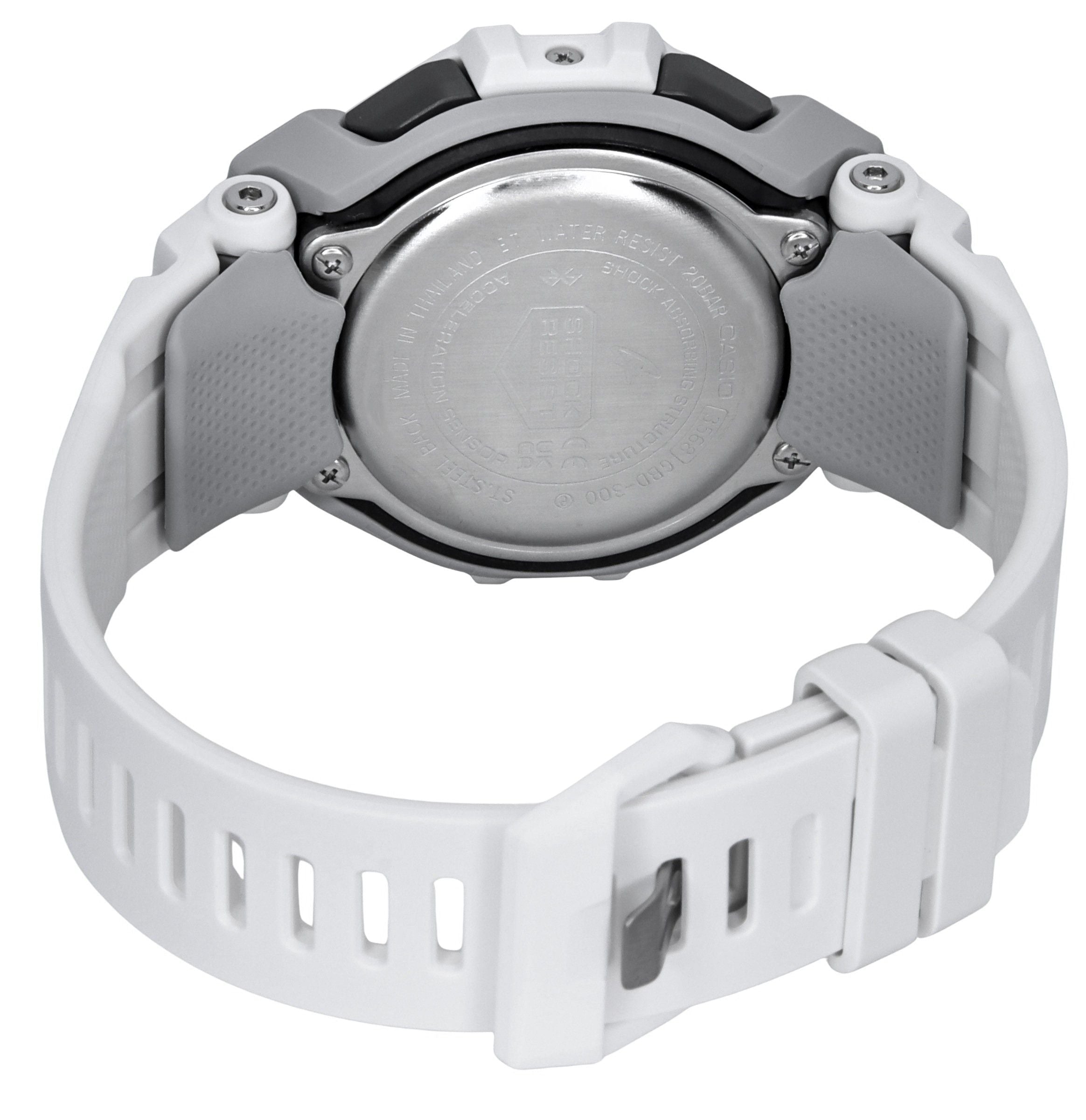 Casio G - Shock G - Squad Digital Smartphone Link White Bio - Based Resin Quartz GBD - 300 - 7 200M Men's Watch - Prestige Stones