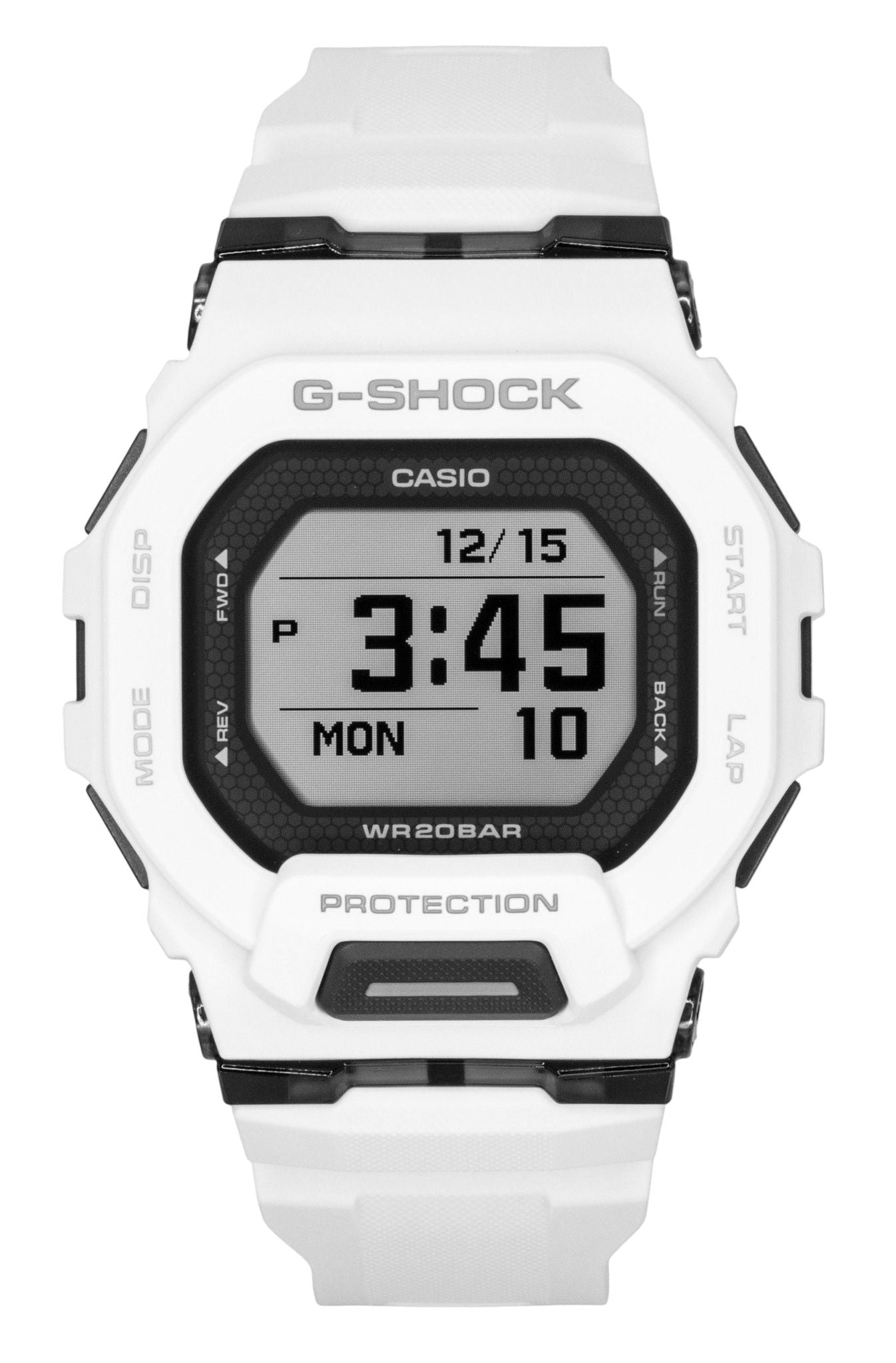 Casio G - Shock G - Squad Digital Smartphone Link White Resin Strap Quartz GBD - 200 - 7 200M Men's Watch - Prestige Stones