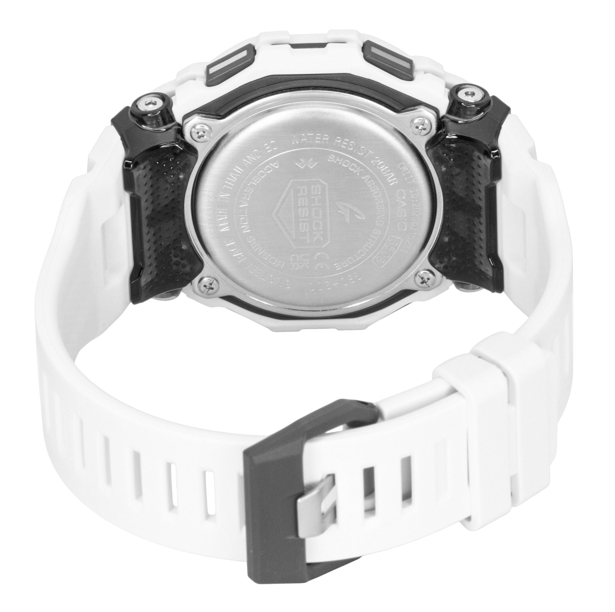 Casio G - Shock G - Squad Digital Smartphone Link White Resin Strap Quartz GBD - 200 - 7 200M Men's Watch - Prestige Stones