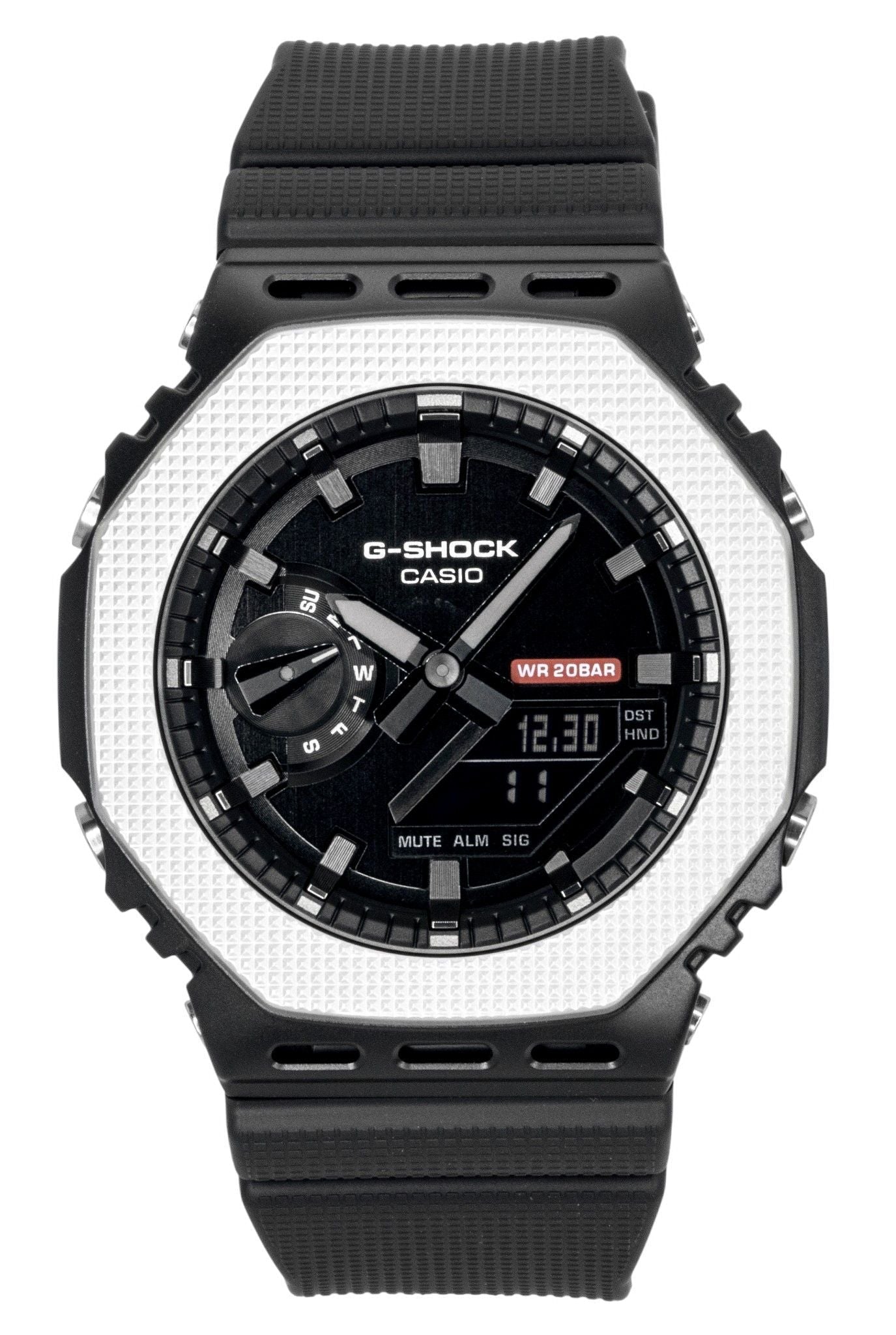 Casio G - Shock G - Steel Analog Digital Bio - Based Resin Black Dial Quartz GM - 2100BM - 1A 200M Men's Watch - Prestige Stones