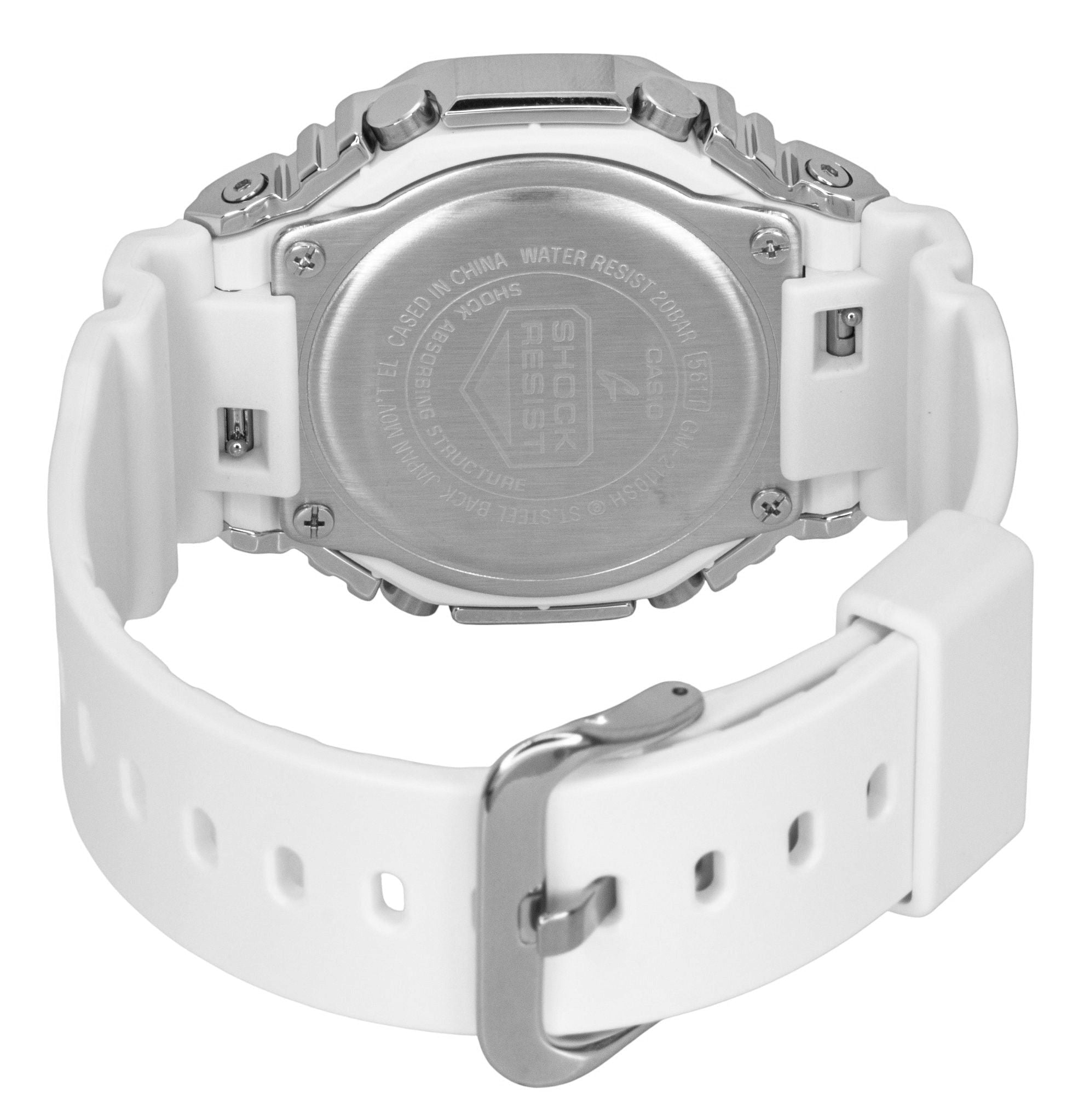 Casio G - Shock G - Steel Analog Digital Limited Edition White Dial Quartz GM - 2110SH - 7A 200M Men's Watch - Prestige Stones