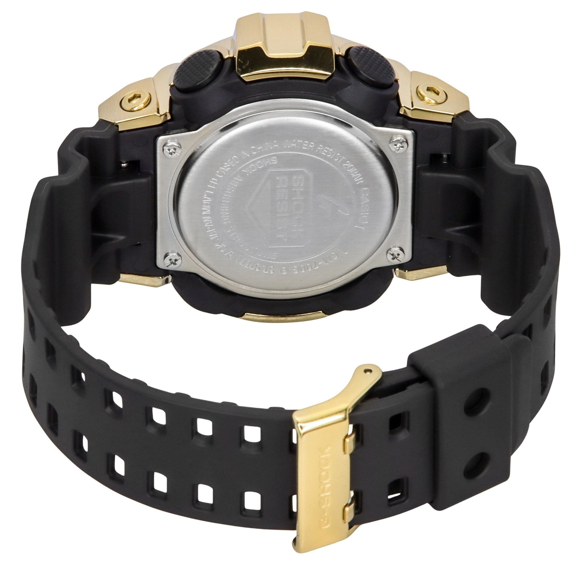 Casio G - Shock G - Steel Analog Digital Resin Strap Gold Dial Quartz GM - 700G - 9A 200M Men's Watch - Prestige Stones