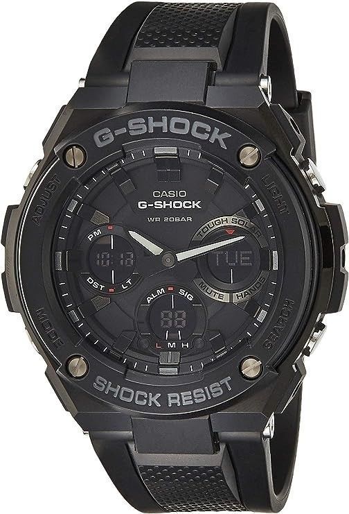Casio G - Shock G - STEEL Analog Digital Tough Solar Diver's GST - S100G - 1B GSTS100G - 1B 200M Men's Watch - Prestige Stones