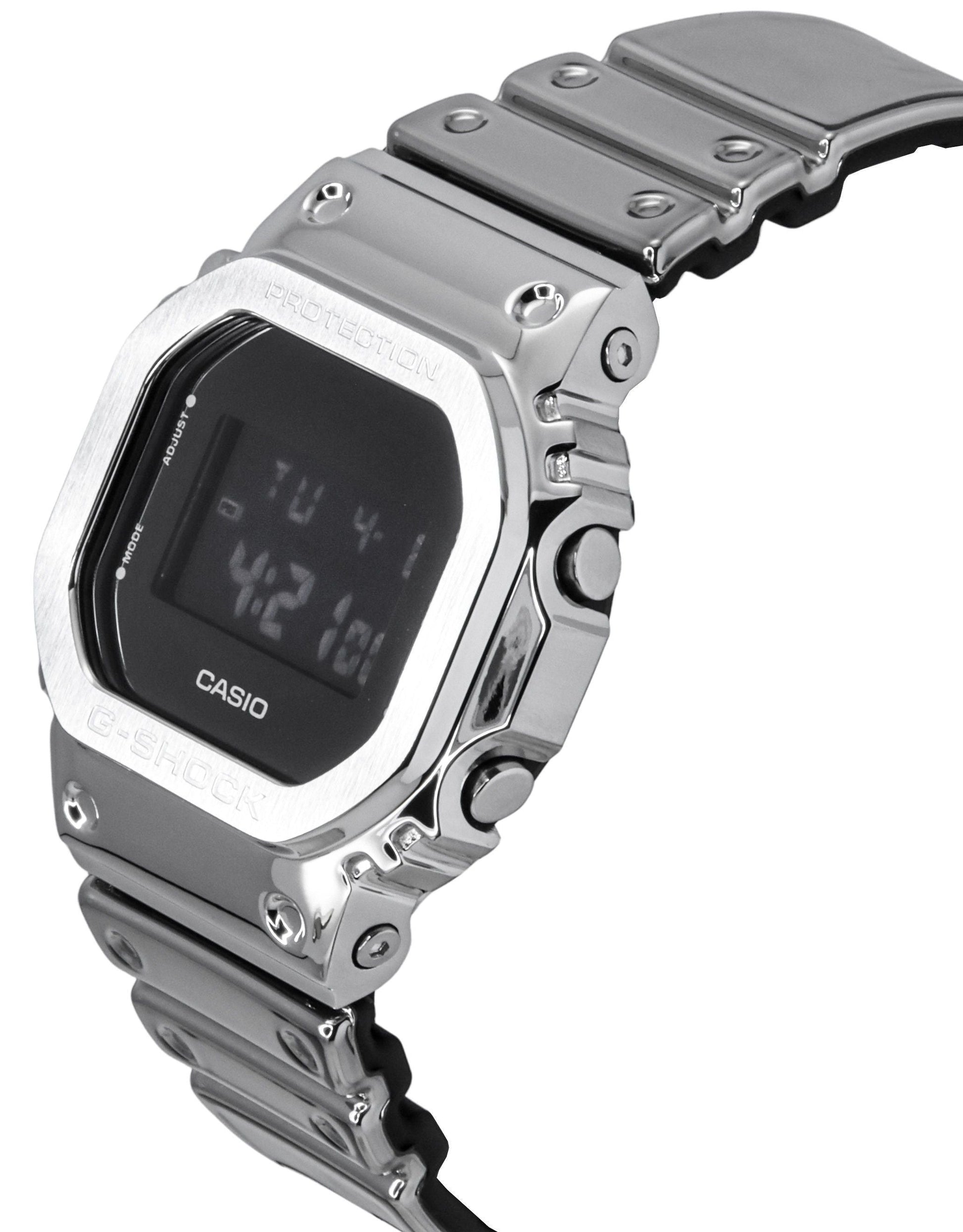 Casio G - Shock G - Steel Digital Fine Metallic Tough Silicone Strap Quartz GM - 5600YM - 8 200M Men's Watch - Prestige Stones