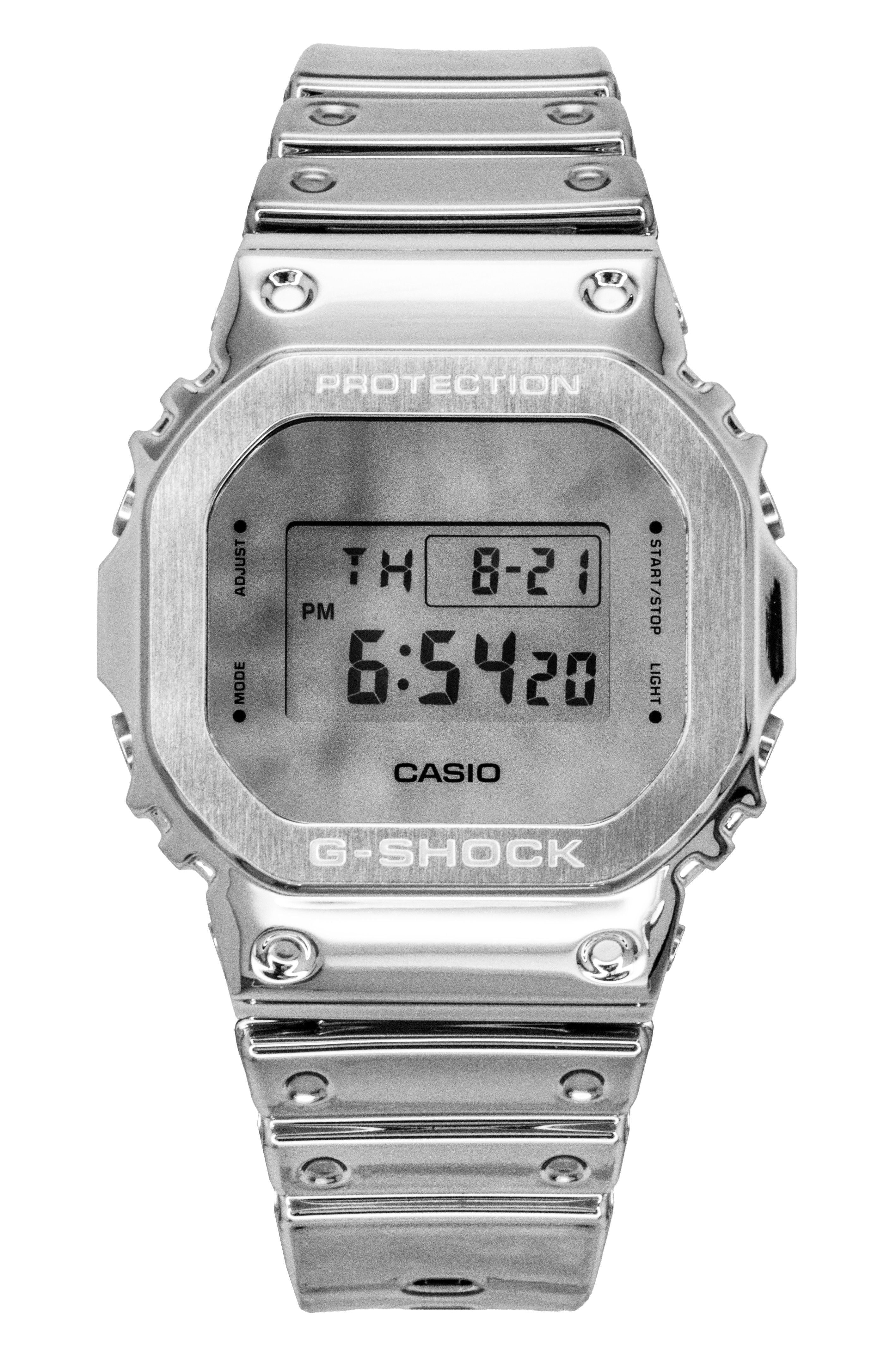 Casio G - Shock G - Steel Fine Metallic Digital Silicone Strap Quartz GM - 5600YM - 8A8 200M Men's Watch - Prestige Stones