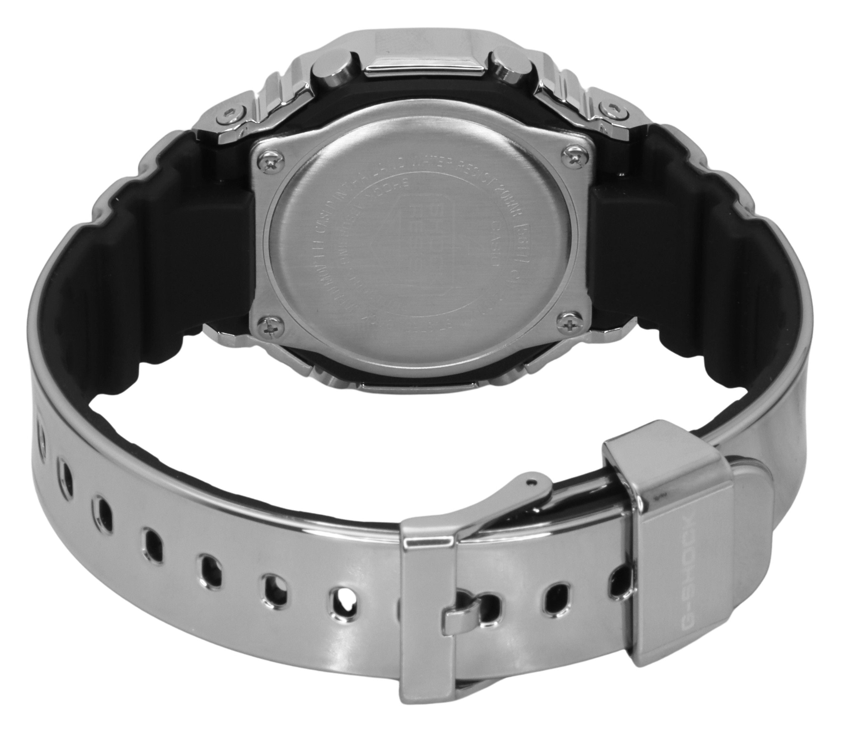 Casio G - Shock G - Steel Fine Metallic Tough Silicone Strap Grey Dial Quartz GM - 2100YM - 8A 200M Men's Watch - Prestige Stones