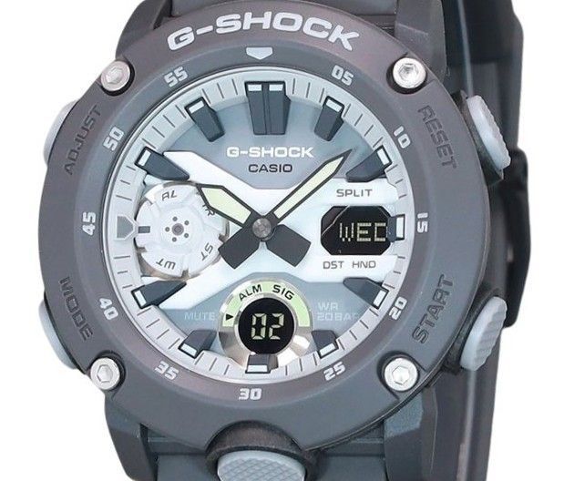 Casio G - Shock Hidden Glow Series Analog Digital Resin Strap Grey Dial Quartz GA - 2000HD - 8A 200M Men's Watch - Prestige Stones
