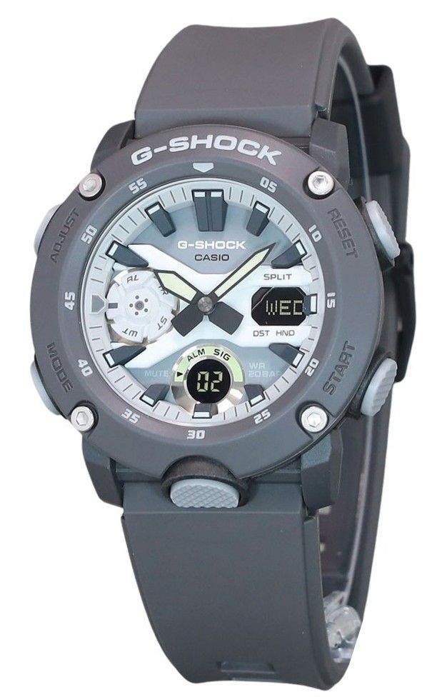 Casio G - Shock Hidden Glow Series Analog Digital Resin Strap Grey Dial Quartz GA - 2000HD - 8A 200M Men's Watch - Prestige Stones