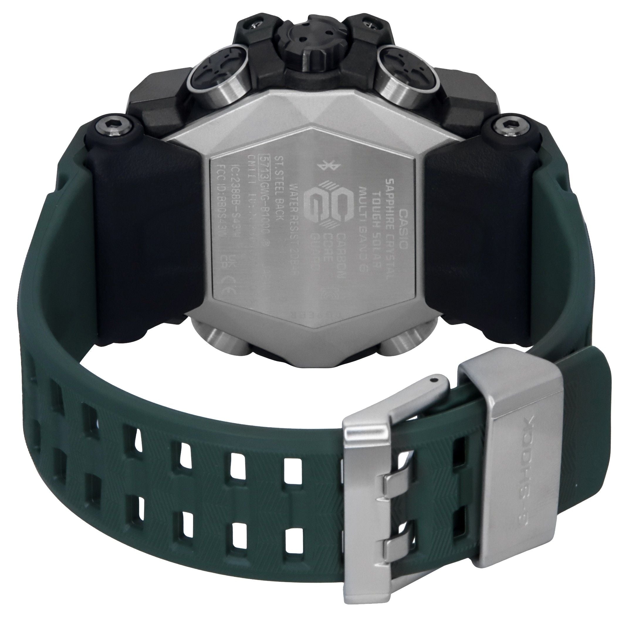 Casio G - Shock Master Of G - Land Mudmaster Analog Digital Smartphone Link Black Dial Solar GWG - B1000 - 3A 200M Men's Watch - Prestige Stones