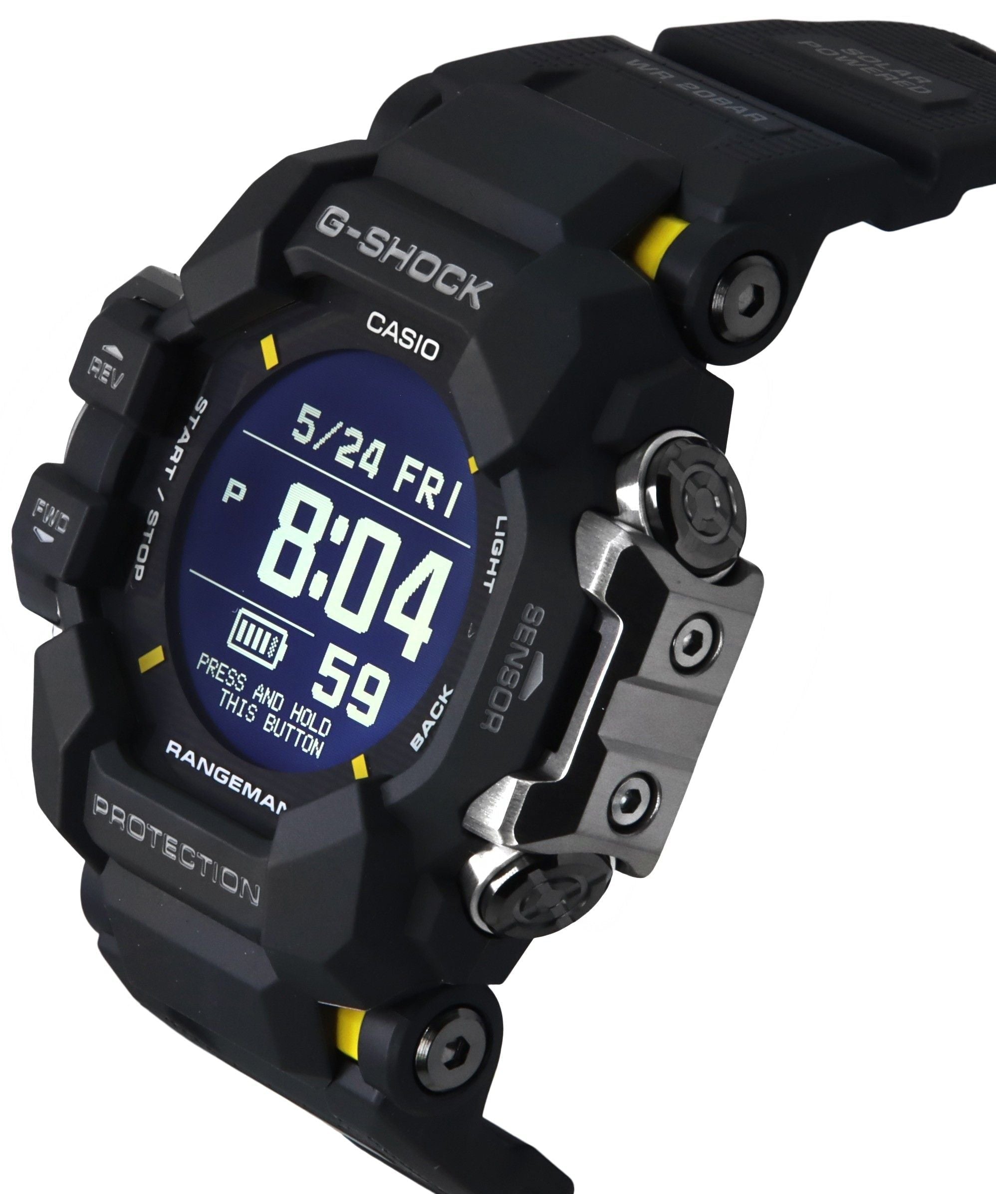 Casio G - Shock Master Of G - Land Rangeman Digital Bio - Based Resin Strap Solar GPR - H1000 - 1 200M Men's Watch - Prestige Stones