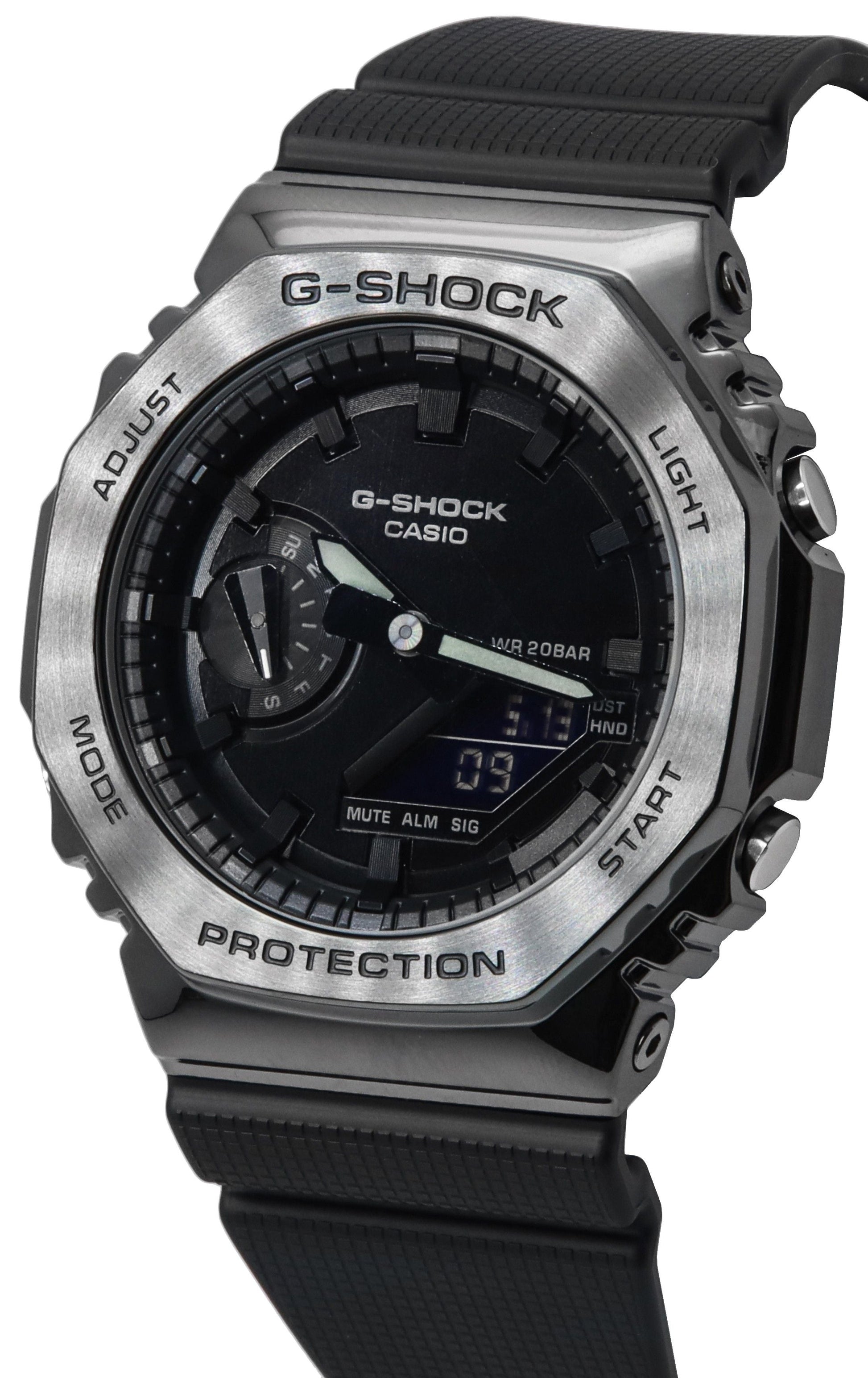 Casio G - Shock Metal Clad Analog Digital Quartz GM - 2100BB - 1A GM2100BB - 1 200M Men's Watch - Prestige Stones