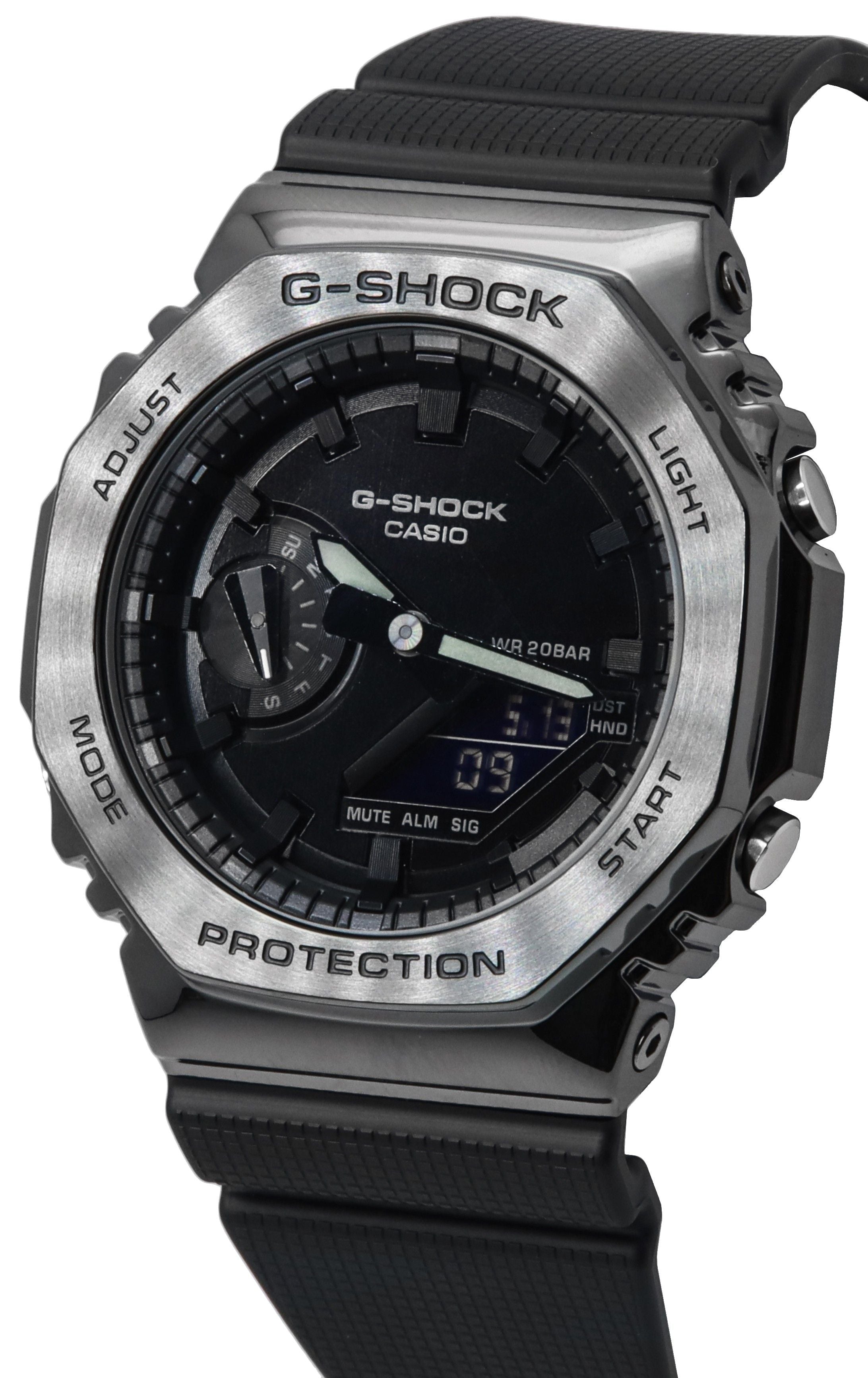 Casio G - Shock Metal Clad Analog Digital Quartz GM - 2100BB - 1A GM2100BB - 1 200M Men's Watch - Prestige Stones