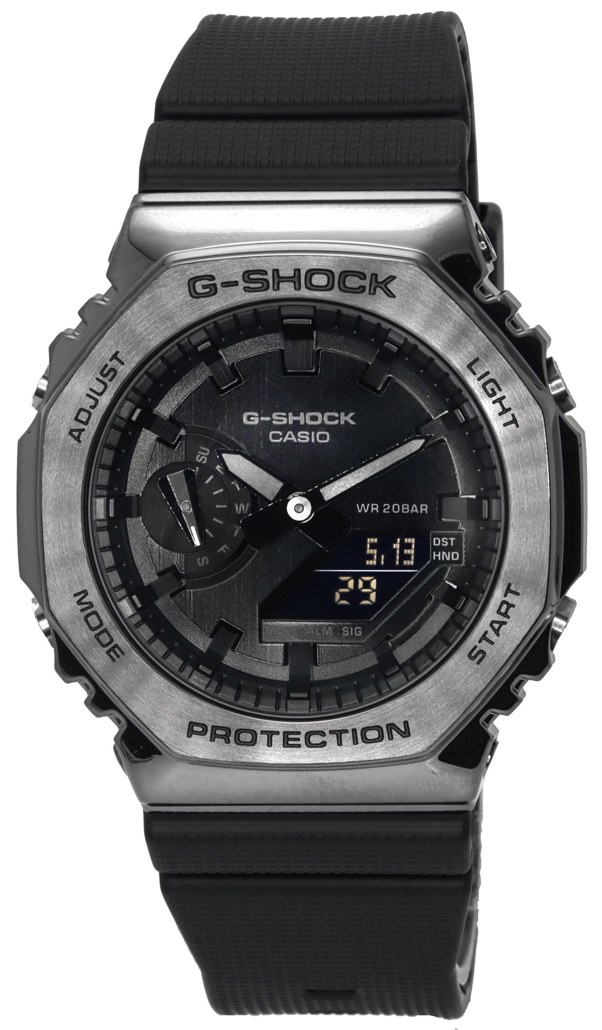 Casio G - Shock Metal Clad Analog Digital Quartz GM - 2100BB - 1A GM2100BB - 1 200M Men's Watch - Prestige Stones