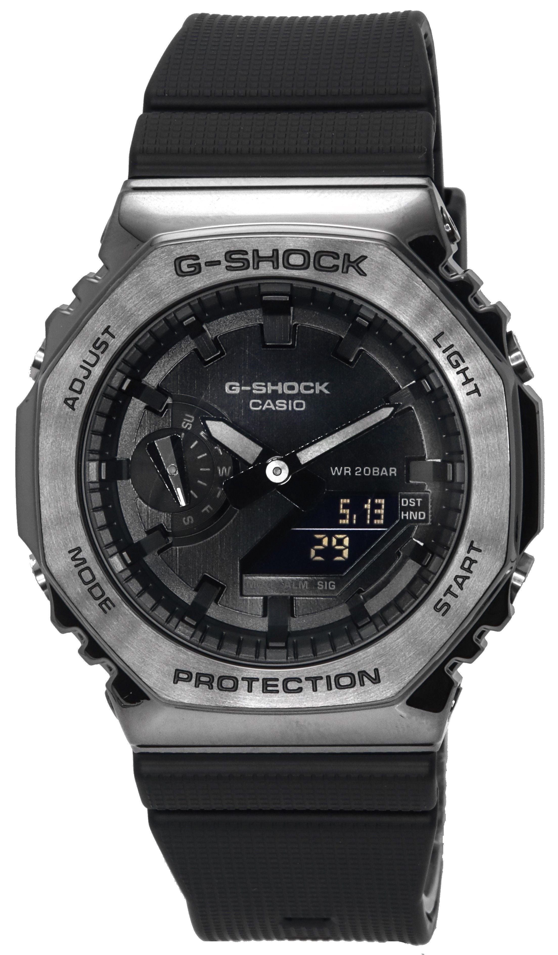 Casio G - Shock Metal Clad Analog Digital Quartz GM - 2100BB - 1A GM2100BB - 1 200M Men's Watch - Prestige Stones