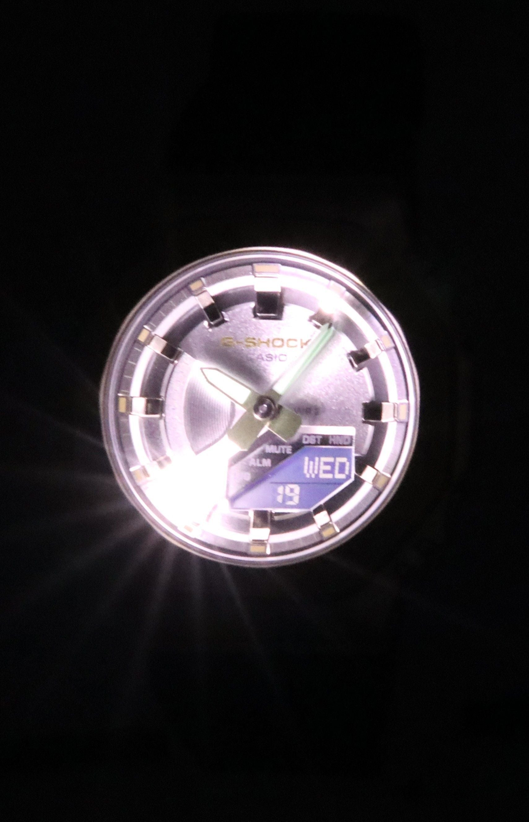 Casio G - Shock Metal Clad Analog Digital Resin Strap Siver Dial Quartz GM - S2100BC - 1A 200M Women's Watch - Prestige Stones