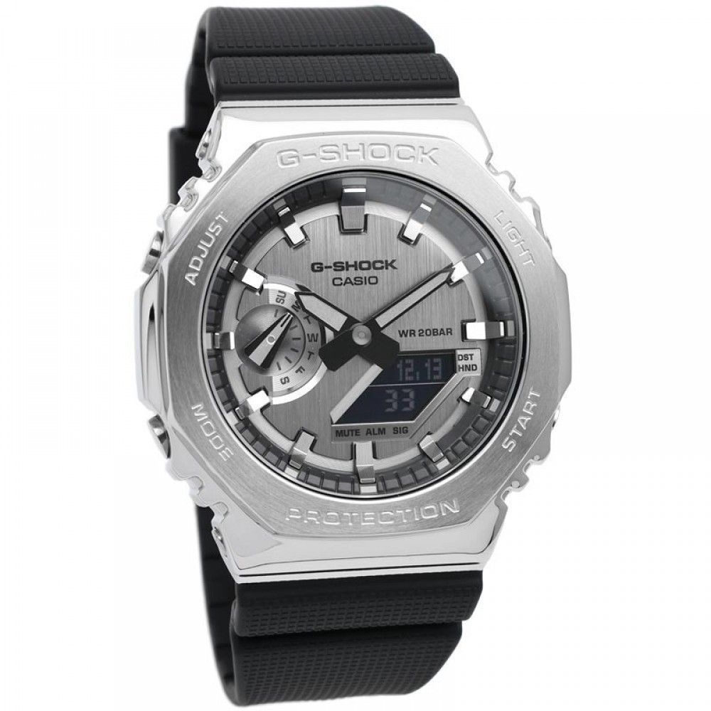 Casio G - Shock Metal Covered Analog Digital Resin Strap Quartz GM - 2100 - 1A GM2100 - 1 200M Men's Watch - Prestige Stones