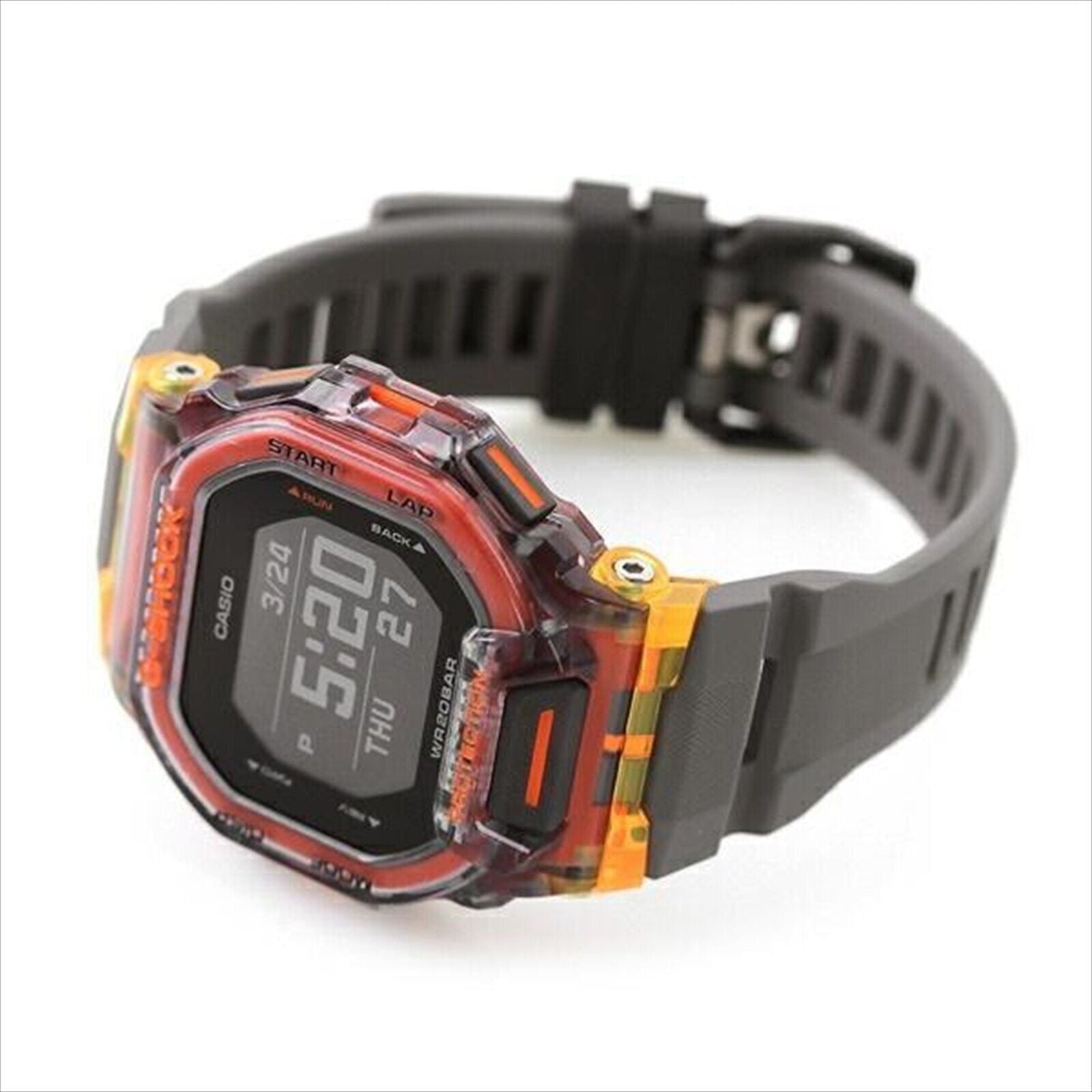 Casio G - Shock Move G - Squad Vital Bright Series Mobile Link Digital Quartz GBD - 200SM - 1A5 200M Men's Watch - Prestige Stones