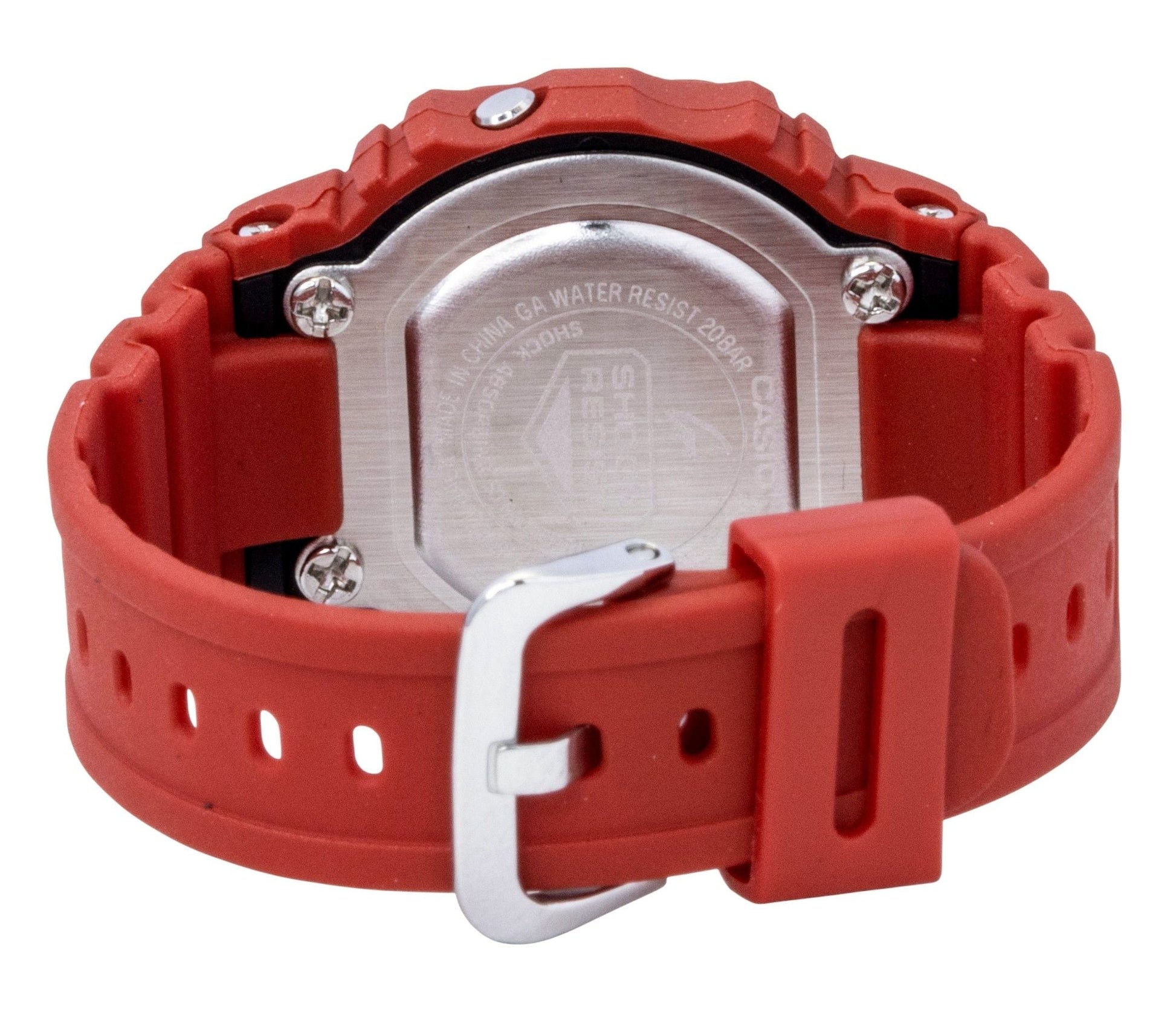 Casio G - Shock Nano Digital Red Bio - Based Resin Strap Quartz DWN - 5600 - 4 200M Unisex Watch - Prestige Stones