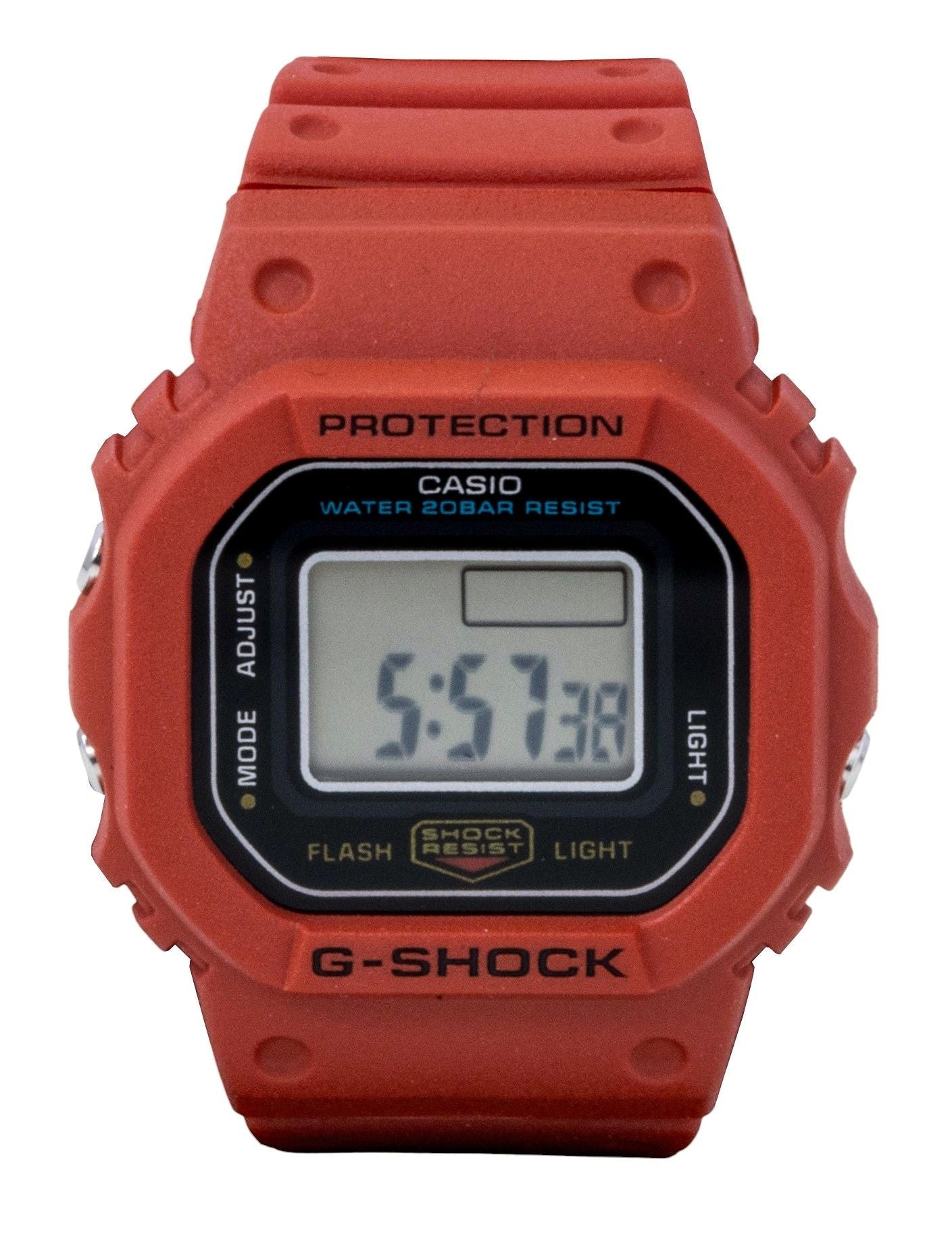 Casio G - Shock Nano Digital Red Bio - Based Resin Strap Quartz DWN - 5600 - 4 200M Unisex Watch - Prestige Stones