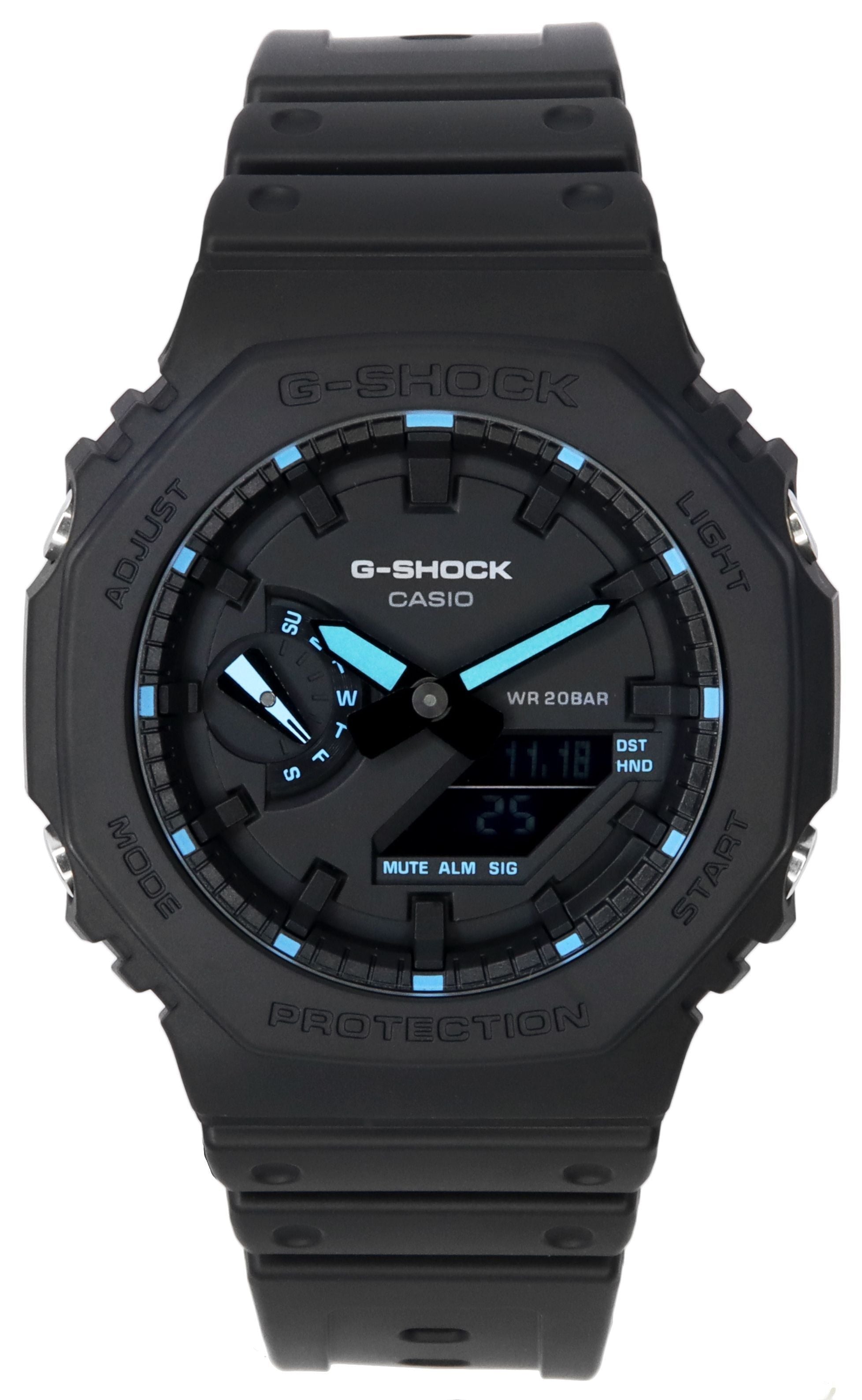 Casio G - Shock Neon Accent Analog Digital Quartz GA - 2100 - 1A2 GA2100 - 1A2 200M Men's Watch - Prestige Stones