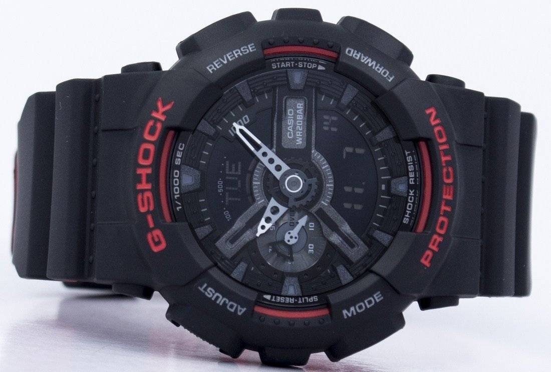 Casio G - Shock Special Color Shock Resistant Analog Digital GA - 110HR - 1A GA110HR - 1A Men's Watch - Prestige Stones