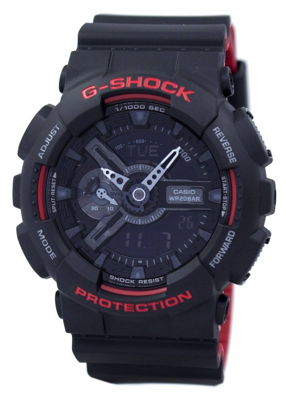 Casio G - Shock Special Color Shock Resistant Analog Digital GA - 110HR - 1A GA110HR - 1A Men's Watch - Prestige Stones