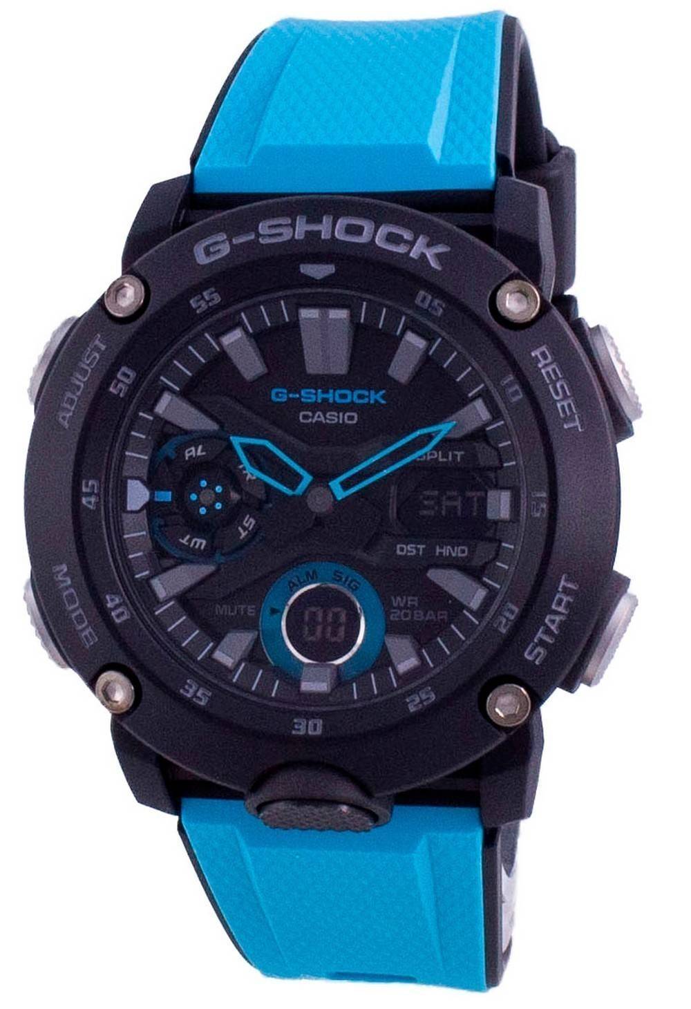 Casio G - Shock Standard Analog Digital Carbon Core Diver's GA - 2000 - 1A2 GA2000 - 1A2 200M Men's Watch - Prestige Stones