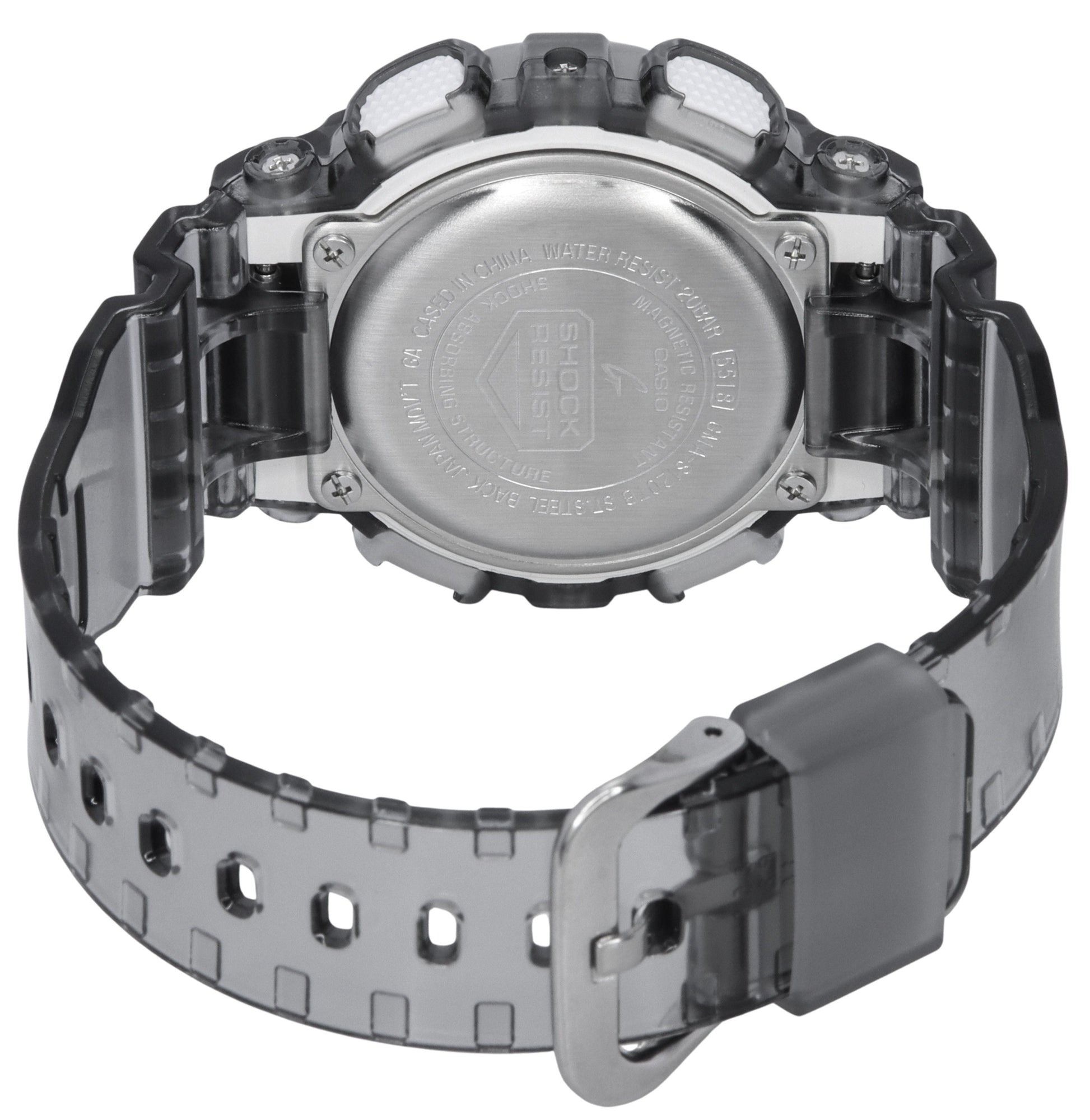 Casio G - Shock Translucent Gray Analog Digital Quartz GMA - S120TB - 8A 200M Women's Watch - Prestige Stones