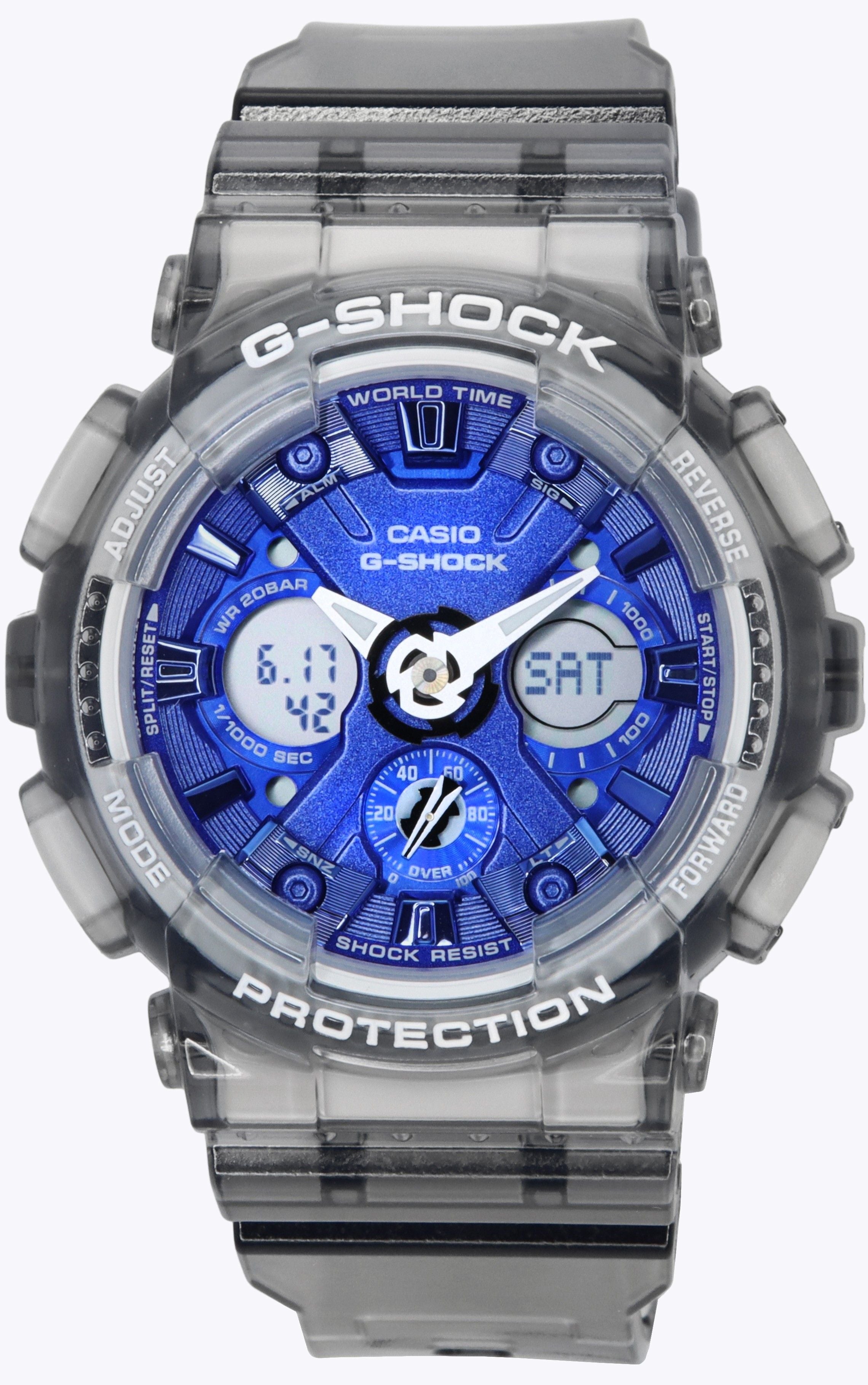 Casio G - Shock Translucent Gray Analog Digital Quartz GMA - S120TB - 8A 200M Women's Watch - Prestige Stones