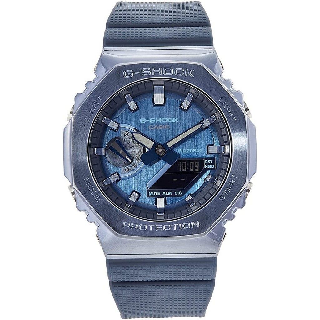 Casio G - Shock World Time Analog Digital Metal Covered GM - 2100N - 2A GM2100N - 2 200M Men's Watch - Prestige Stones