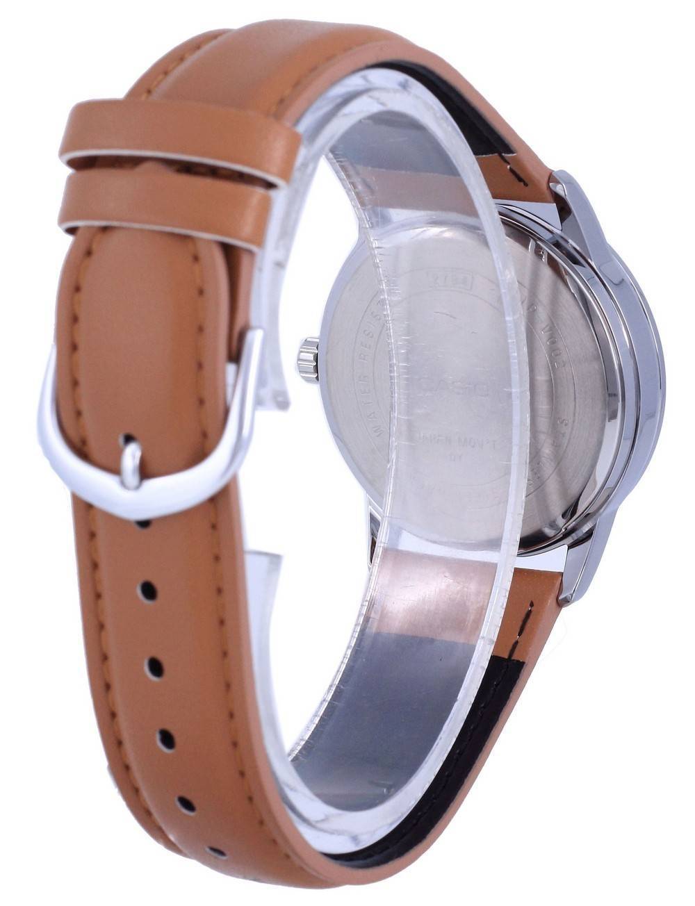 Casio Maroon Dial Stainless Steel Analog Quartz MTP - V002L - 5B3 MTPV002L - 5 Men's Watch - Prestige Stones