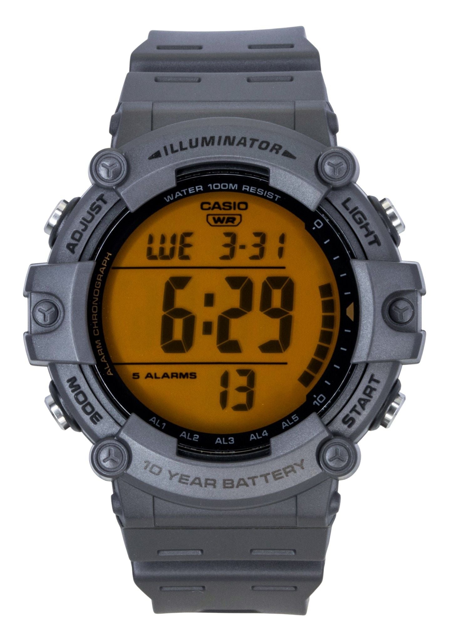 Casio Multifunctional Digital Resin Strap Quartz AE - 1500WHC - 8AV 100M Men's Watch - Prestige Stones