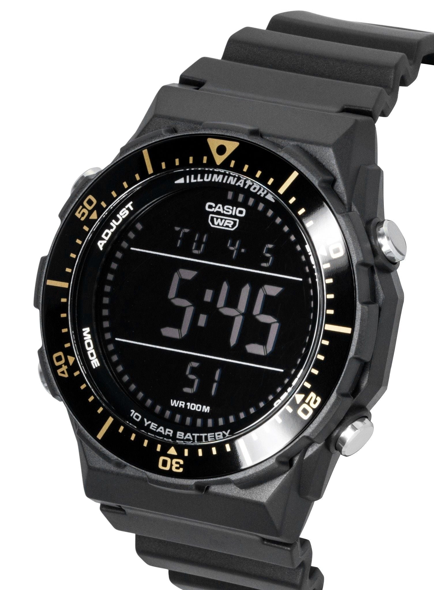 Casio Multifunctional Digital Resin Strap Quartz AE - 1700H - 1BV 100M Men's Watch - Prestige Stones