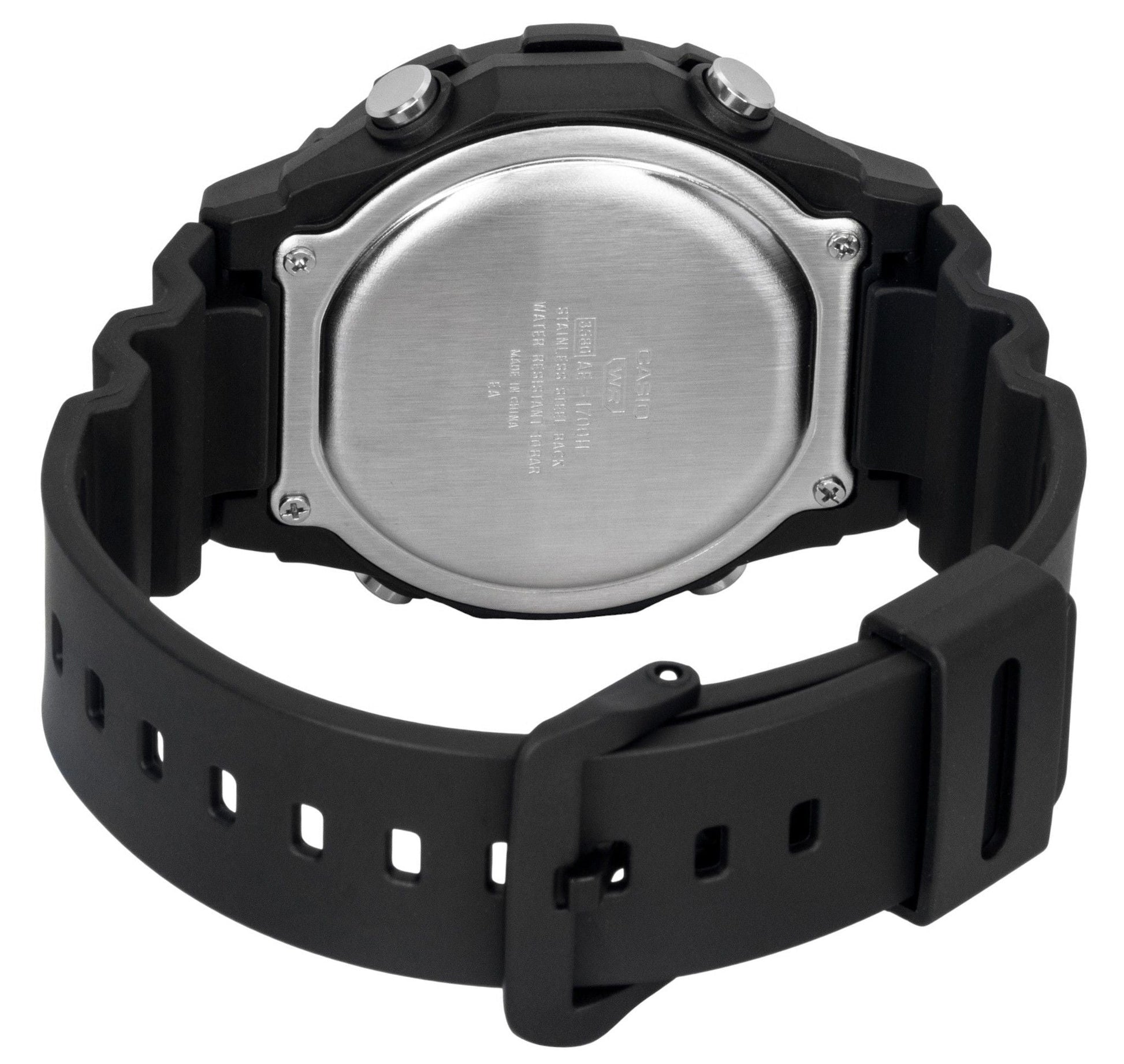 Casio Multifunctional Digital Resin Strap Quartz AE - 1700H - 1BV 100M Men's Watch - Prestige Stones