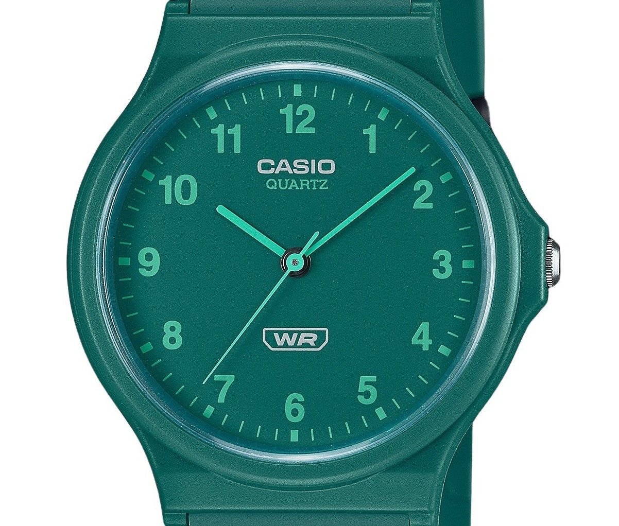 Casio POP Analog Bio Based Resin Strap Green Dial Quartz MQ - 24B - 3B Unisex Watch - Prestige Stones
