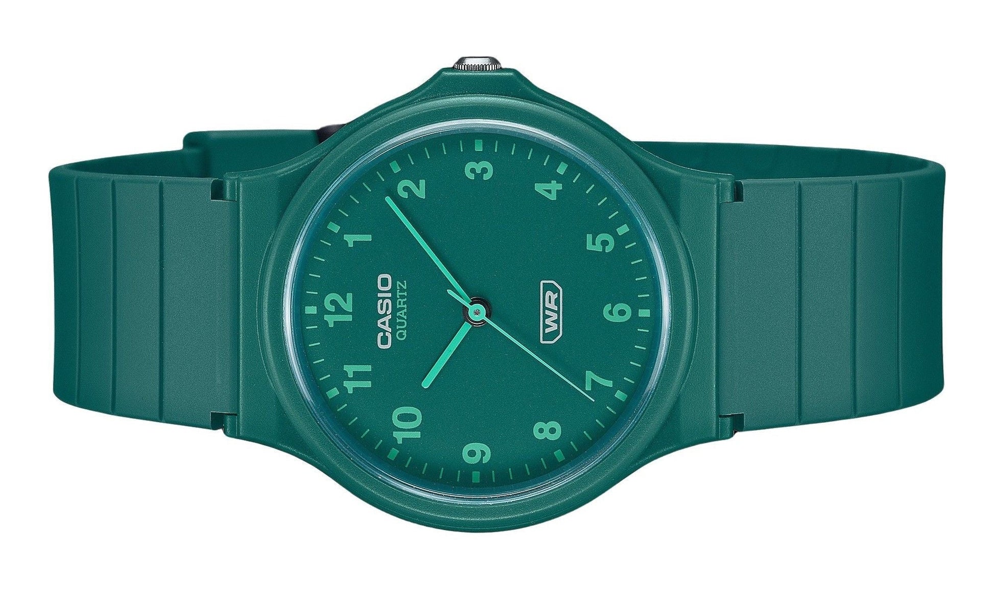 Casio POP Analog Bio Based Resin Strap Green Dial Quartz MQ - 24B - 3B Unisex Watch - Prestige Stones