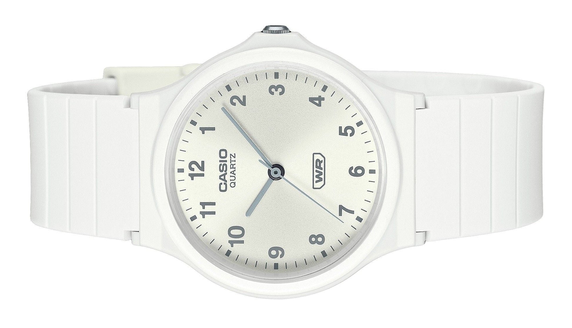 Casio POP Analog Bio Based Resin Strap Silver Dial Quartz MQ - 24B - 7B Unisex Watch - Prestige Stones