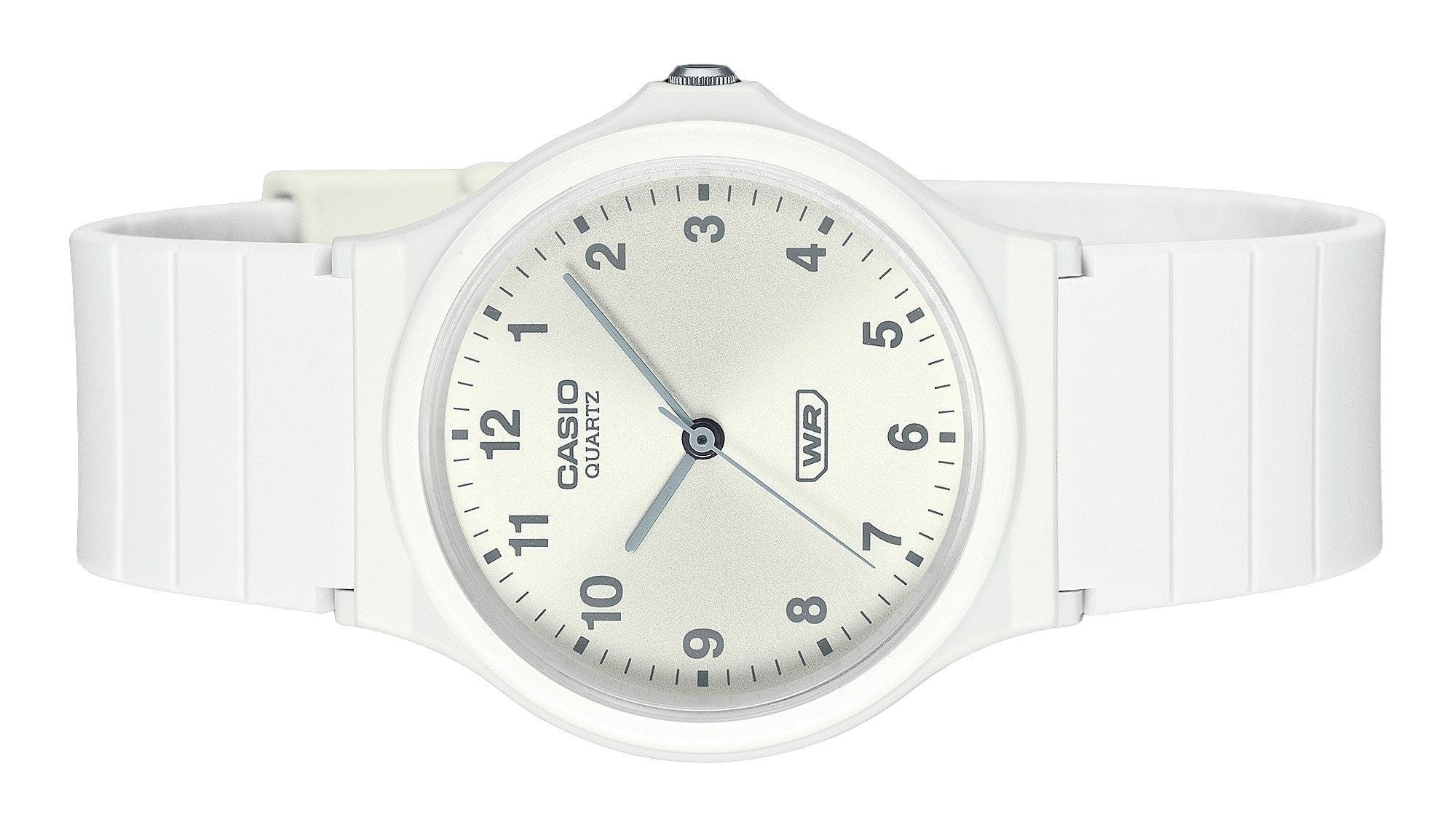 Casio POP Analog Bio Based Resin Strap Silver Dial Quartz MQ - 24B - 7B Unisex Watch - Prestige Stones