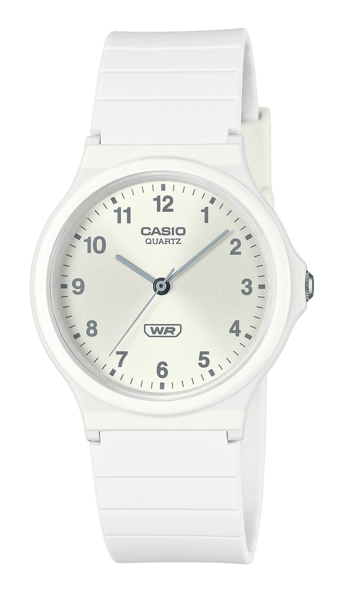 Casio POP Analog Bio Based Resin Strap Silver Dial Quartz MQ - 24B - 7B Unisex Watch - Prestige Stones