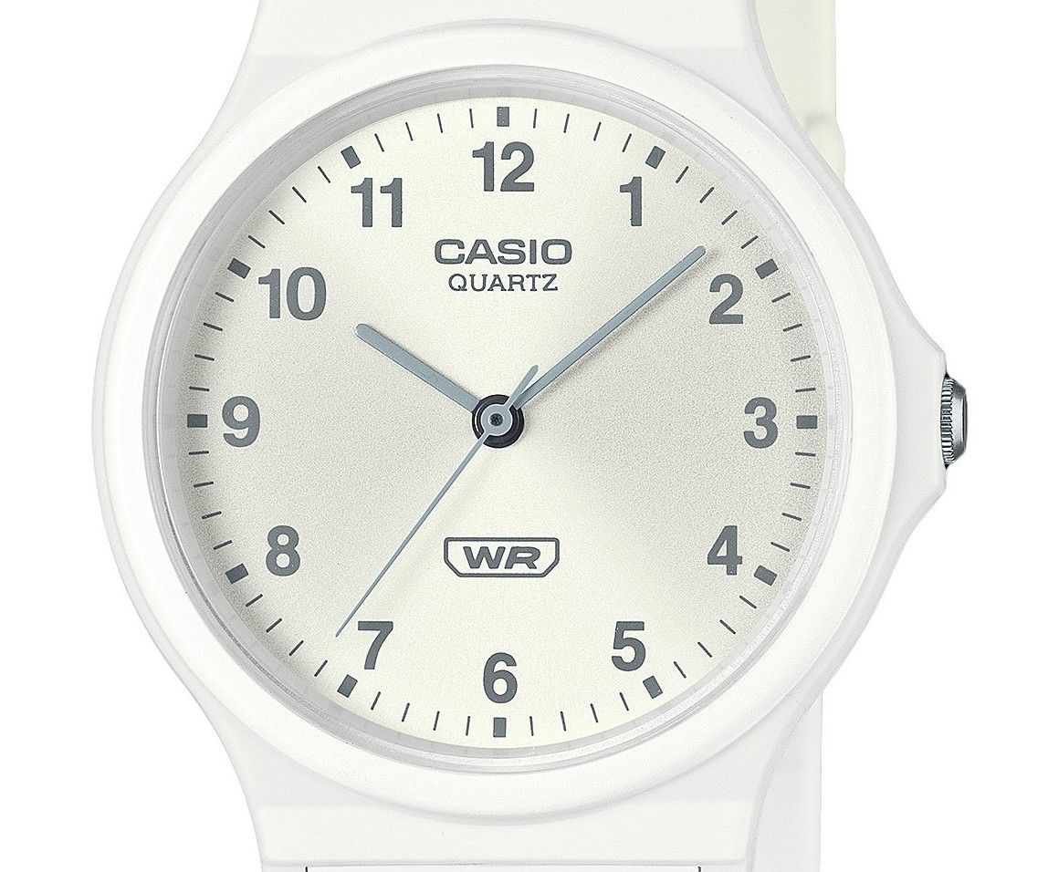Casio POP Analog Bio Based Resin Strap Silver Dial Quartz MQ - 24B - 7B Unisex Watch - Prestige Stones
