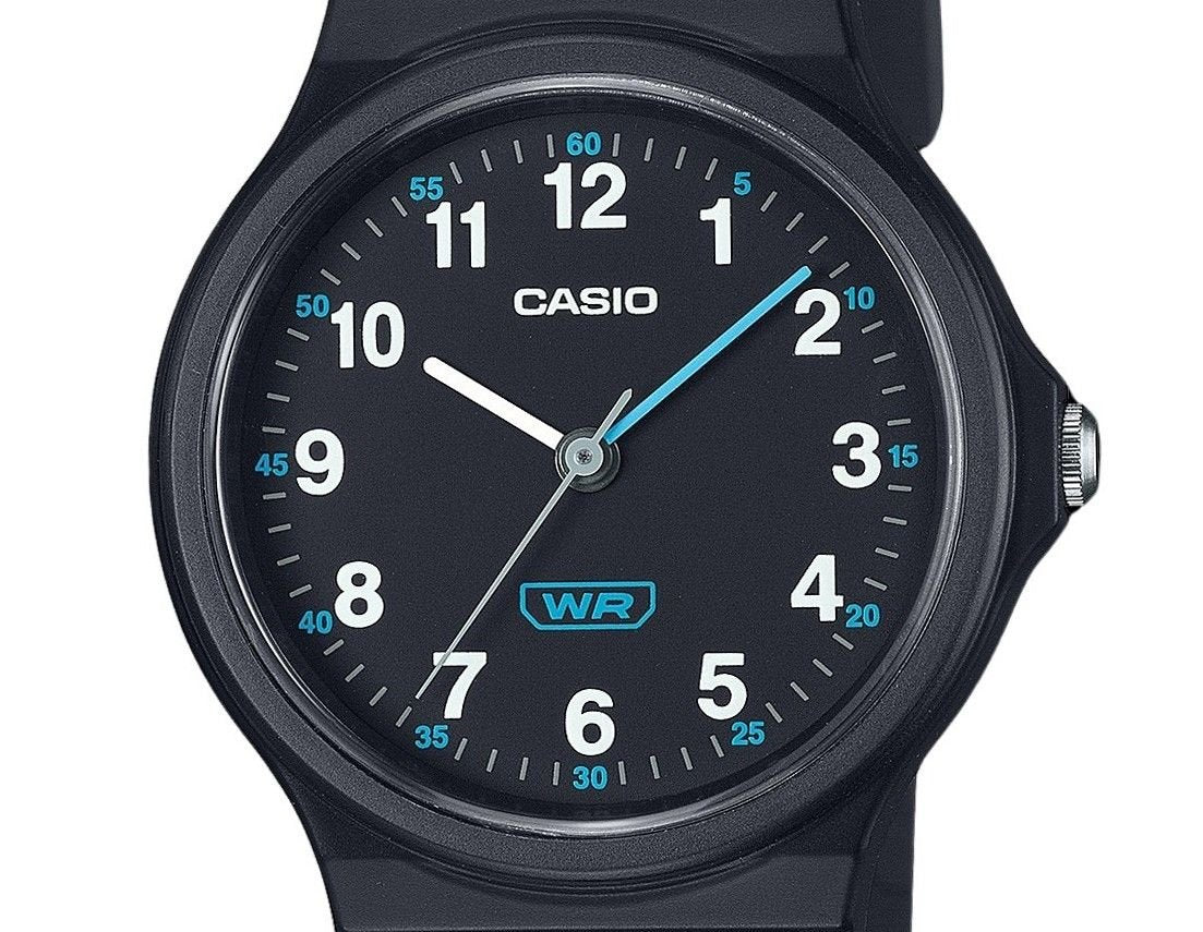 Casio Pop Analog Black Bio Based Resin Strap Black Dial Quartz LQ - 24B - 1B Women's Watch - Prestige Stones