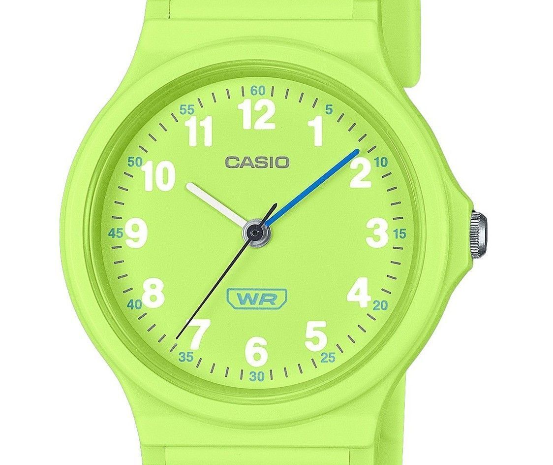 Casio Pop Analog Lime Green Bio Based Resin Strap Lime Green Dial Quartz LQ - 24B - 3B Women's Watch - Prestige Stones