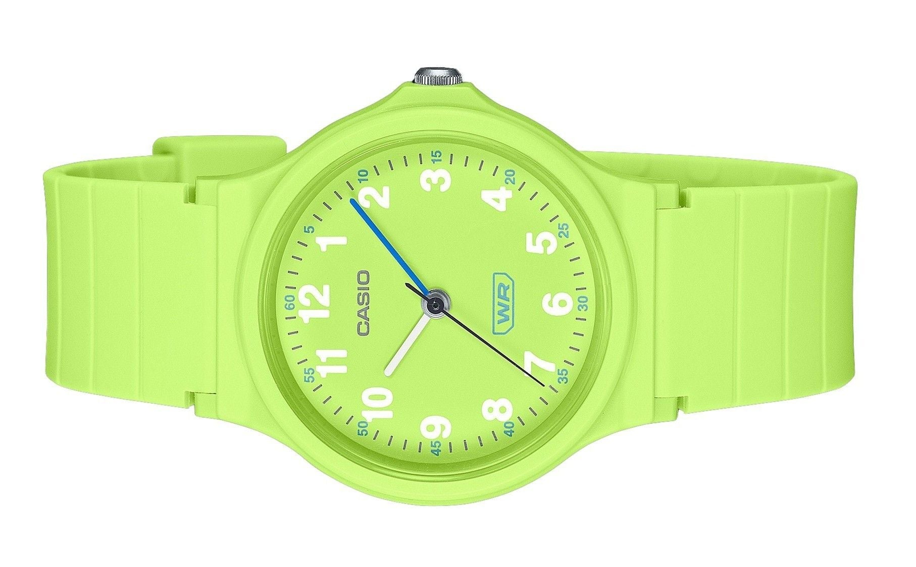 Casio Pop Analog Lime Green Bio Based Resin Strap Lime Green Dial Quartz LQ - 24B - 3B Women's Watch - Prestige Stones