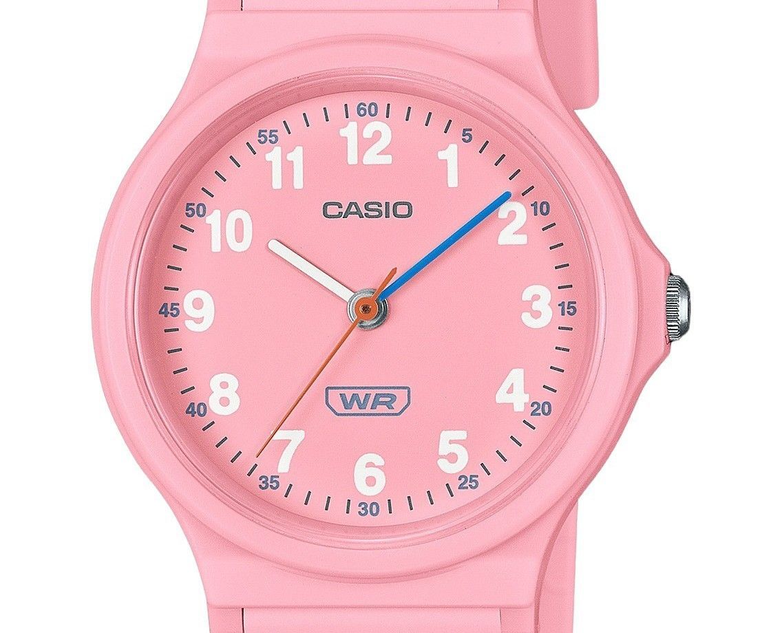Casio Pop Analog Pink Bio Based Resin Strap Pink Dial Quartz LQ - 24B - 4B Women's Watch - Prestige Stones