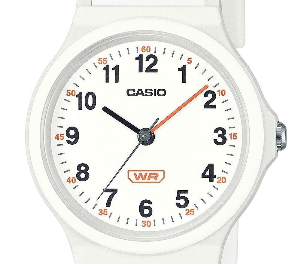 Casio Pop Analog White Bio Based Resin Strap White Dial Quartz LQ - 24B - 7B Women's Watch - Prestige Stones